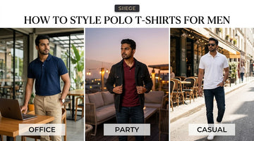 How to Style Polo T-Shirts for Men: Office, Party & Casual Looks | Siiege