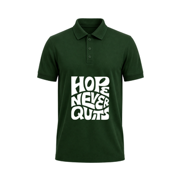 SIIEGE Hope Never Quits Polo T-Shirt for Men