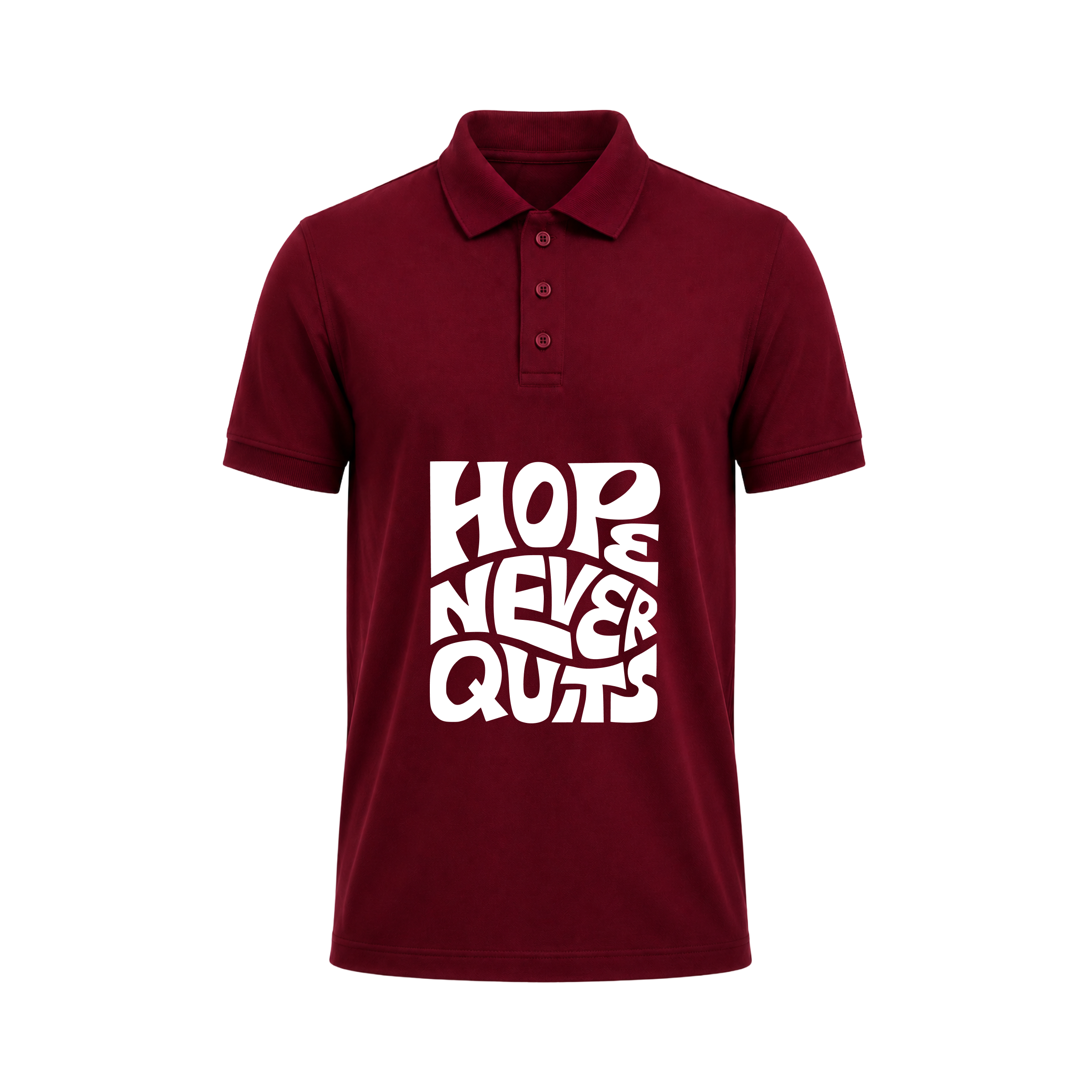 SIIEGE Hope Never Quits Polo T-Shirt for Men