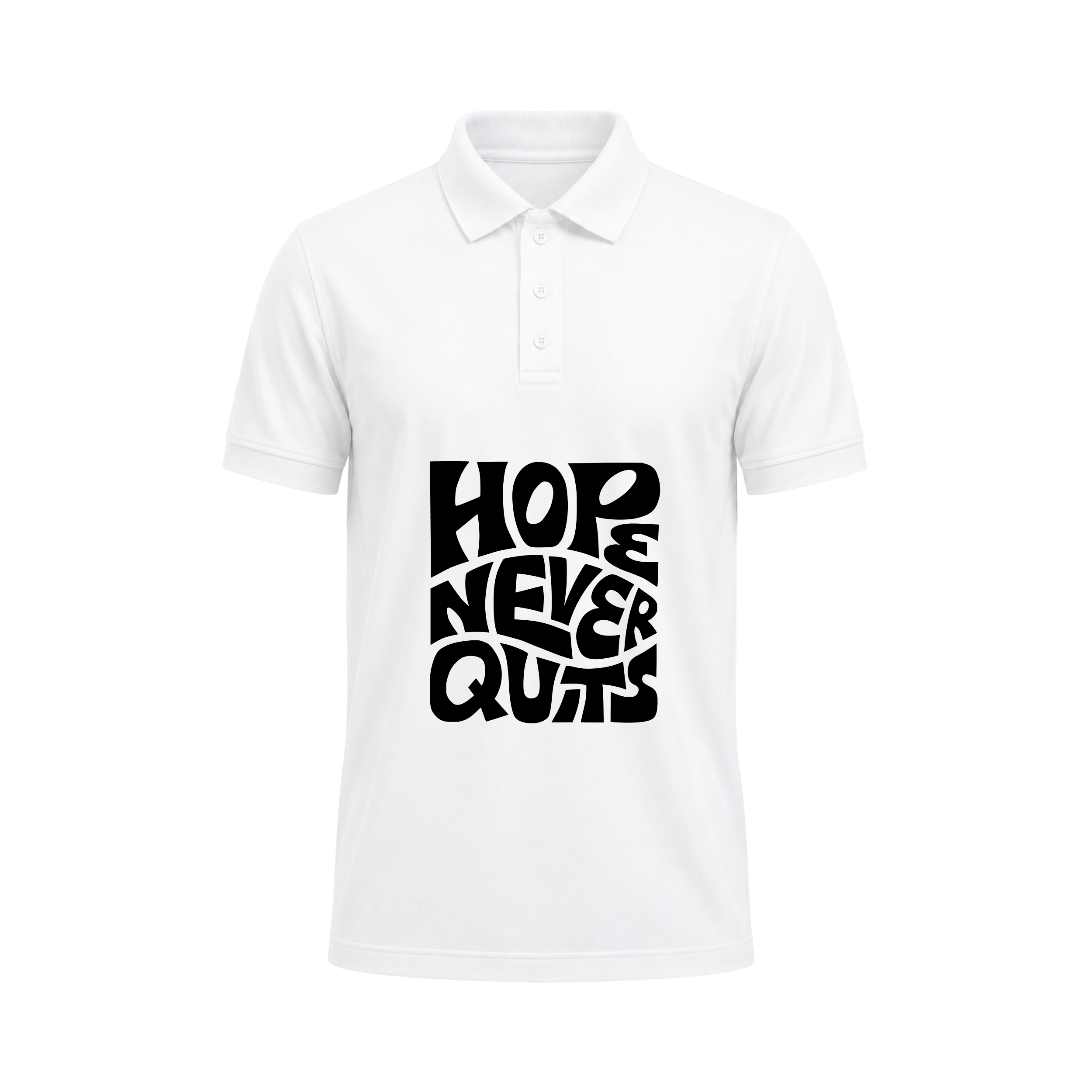 SIIEGE Hope Never Quits Polo T-Shirt for Men