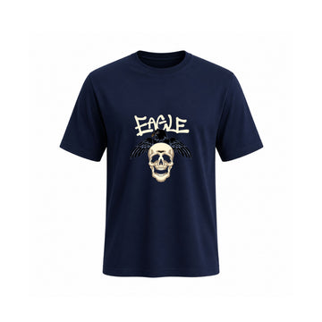 Siiege Eagle Skull Cotton T-Shirt for Men