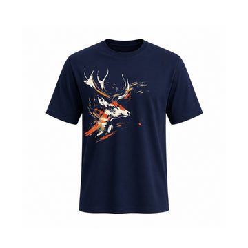 SIIEGE Modern Deer Design T-Shirt For Men
