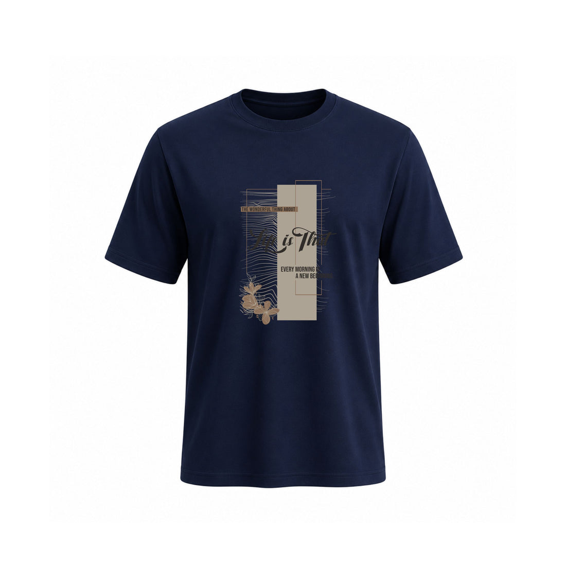 SIIEGE Men’s Minimal Abstract Soft Cotton T-Shirt
