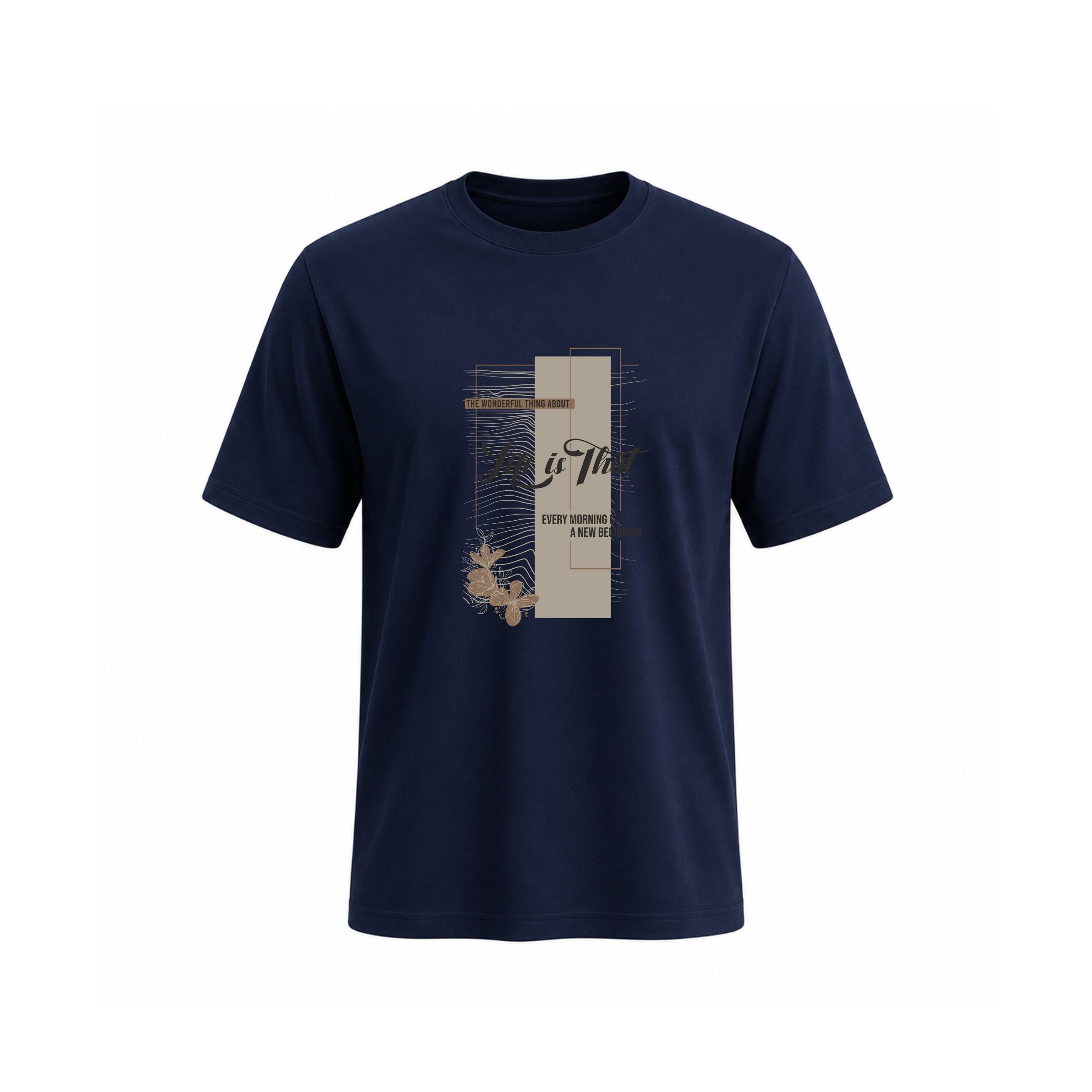 SIIEGE Men’s Minimal Abstract Soft Cotton T-Shirt