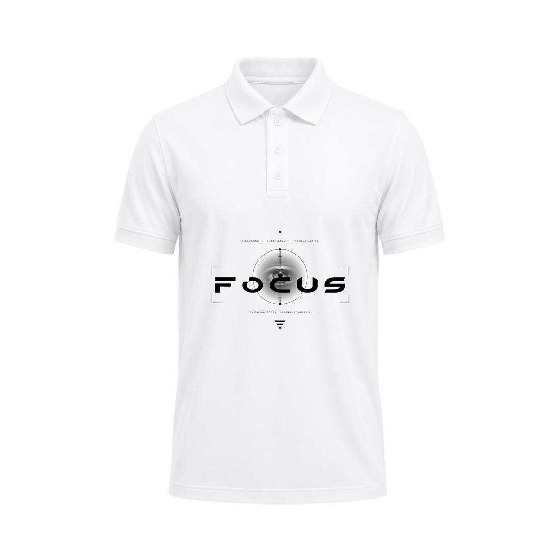 Siiege Focus Printed Cotton Polo T-Shirt for Men