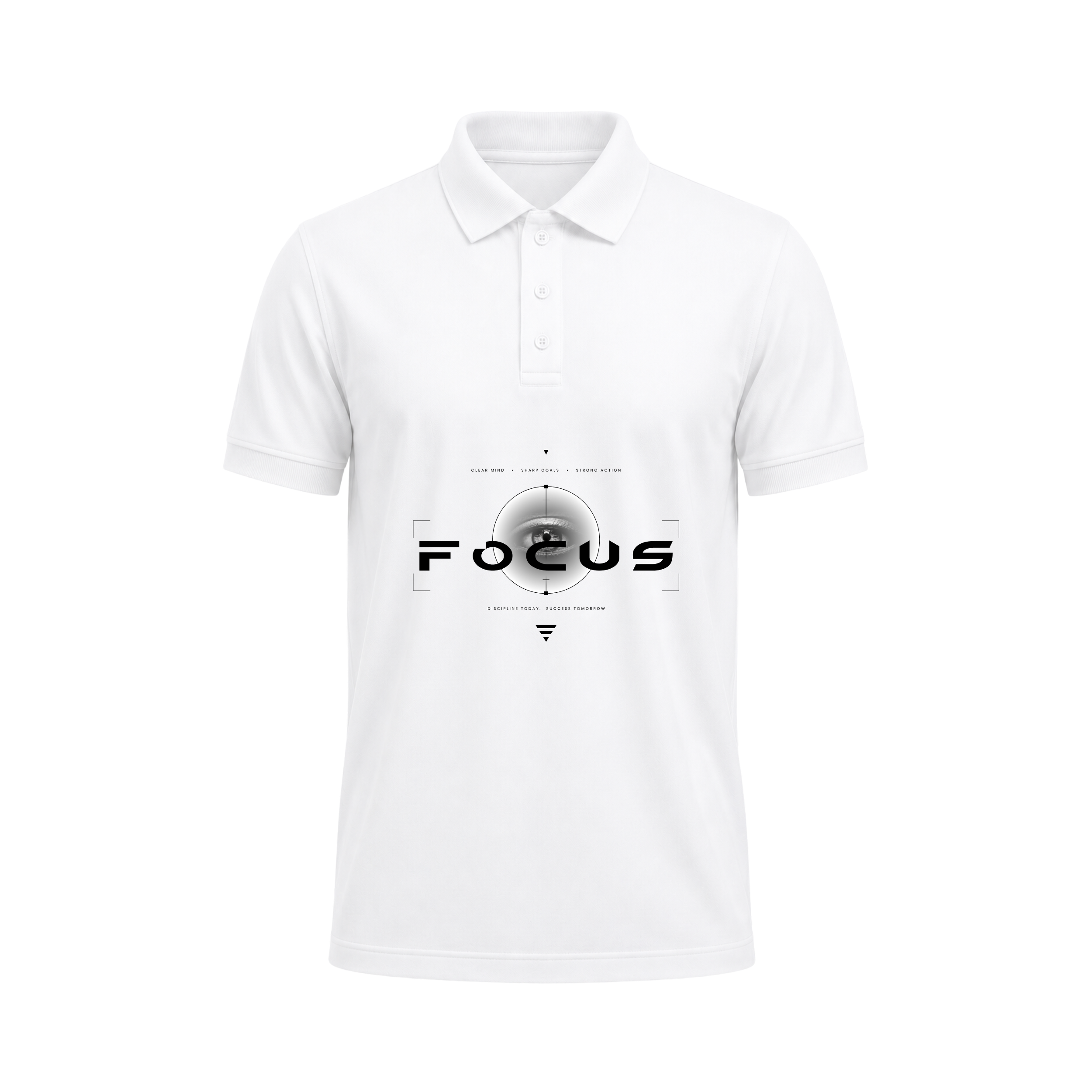 Siiege Focus Printed Cotton Polo T-Shirt for Men