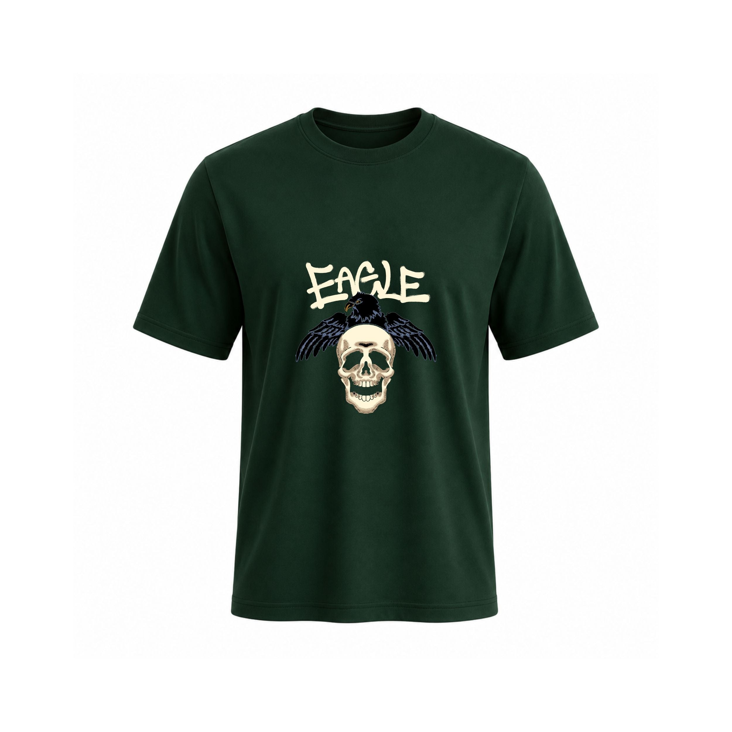 Siiege Eagle Skull Cotton T-Shirt for Men
