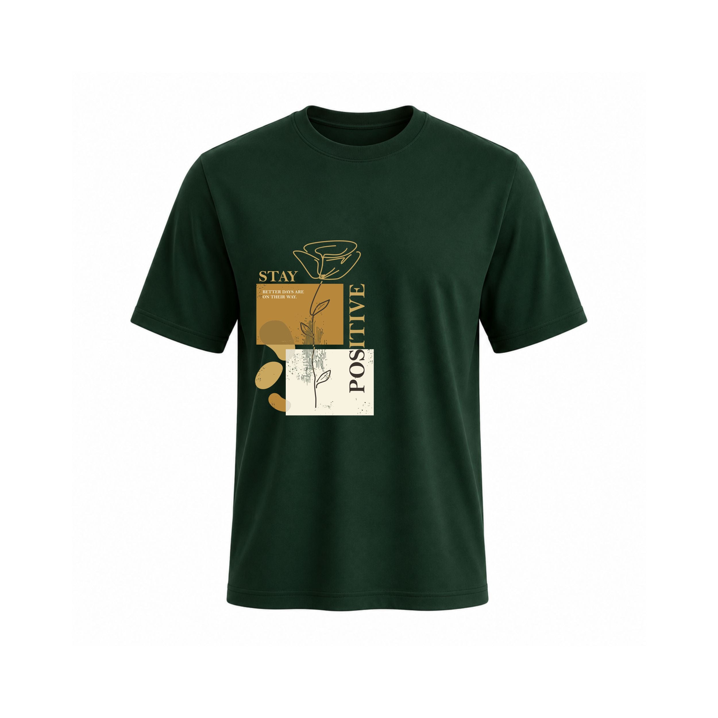 SIIEGE Men’s Stay Positive Cotton T-Shirt