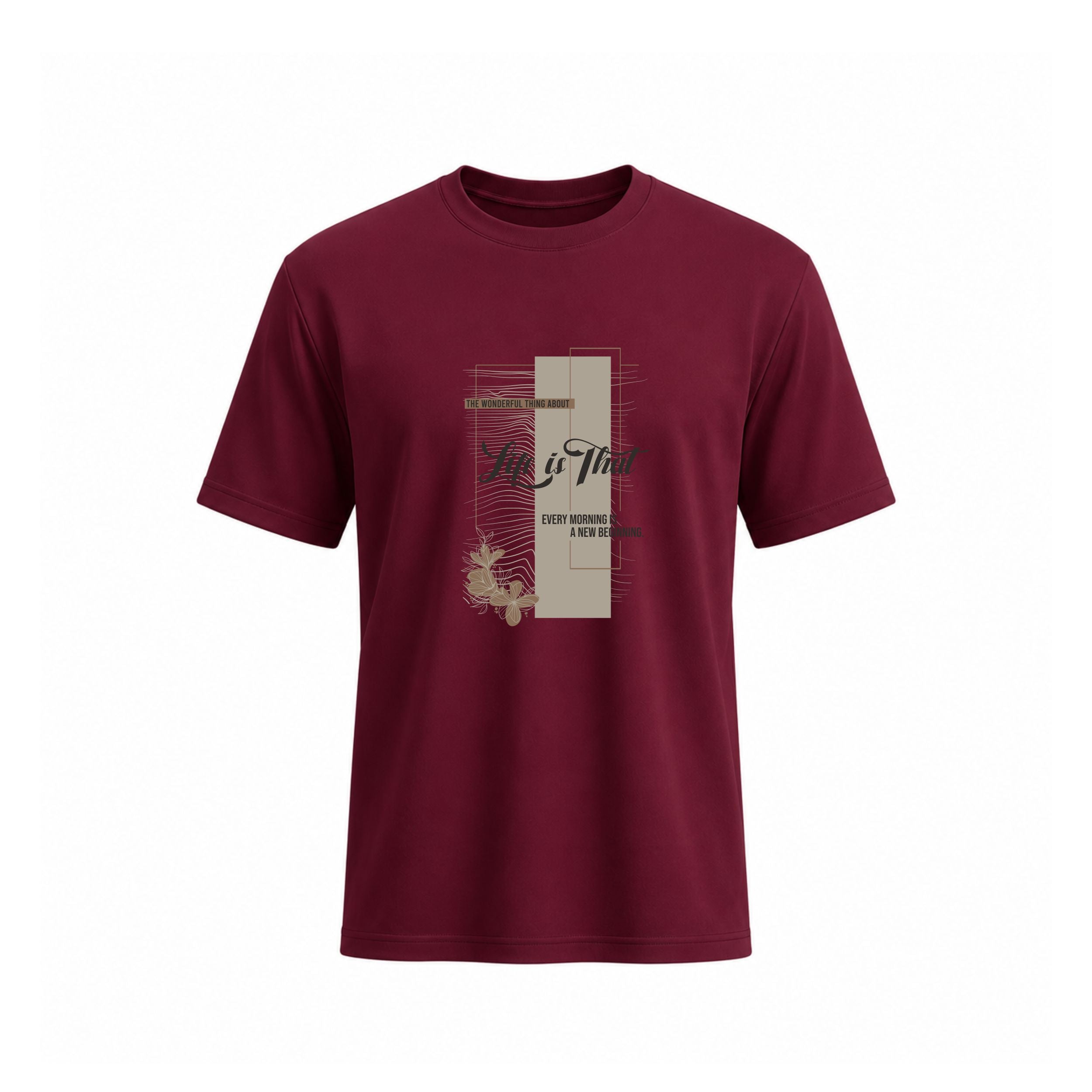 SIIEGE Men’s Minimal Abstract Soft Cotton T-Shirt