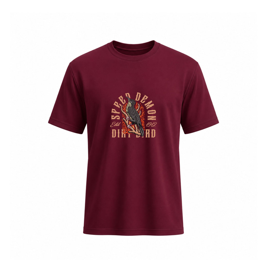 Siiege Sparrow Demon Bird Cotton T-Shirt for Men
