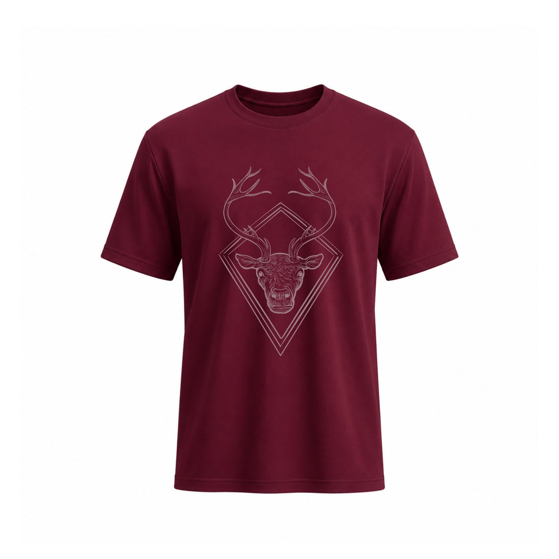Siiege Deer Head Cotton T-Shirt for Men