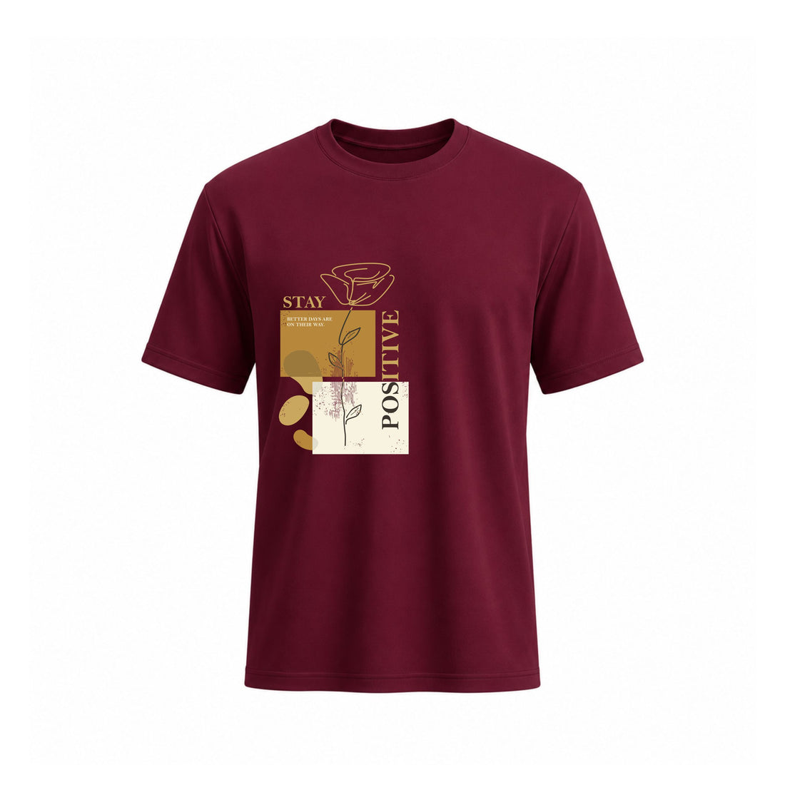 SIIEGE Men’s Stay Positive Cotton T-Shirt