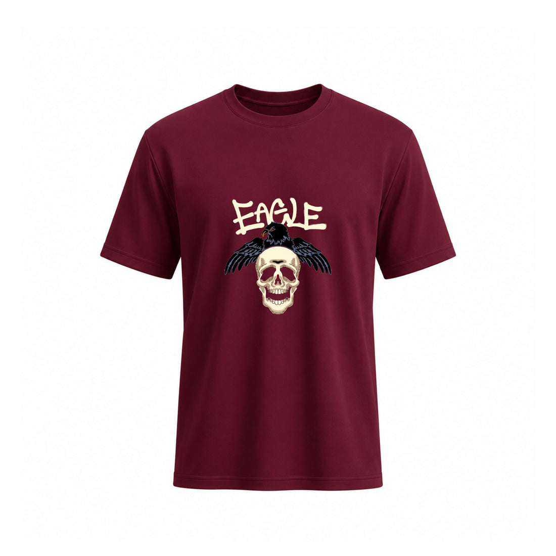 Siiege Eagle Skull Cotton T-Shirt for Men