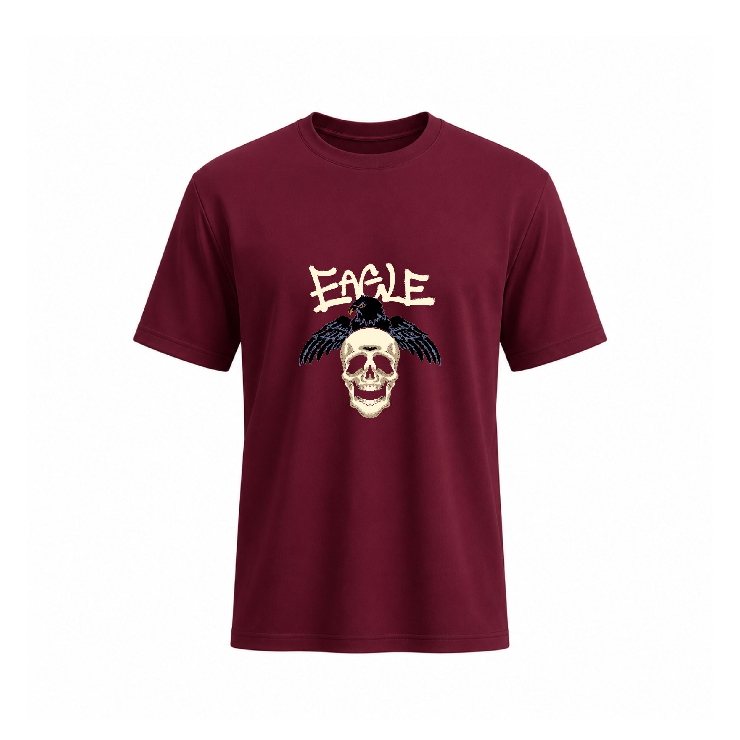 Siiege Eagle Skull Cotton T-Shirt for Men