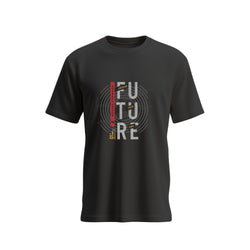 Future Motion Cotton Black T-Shirt for Men