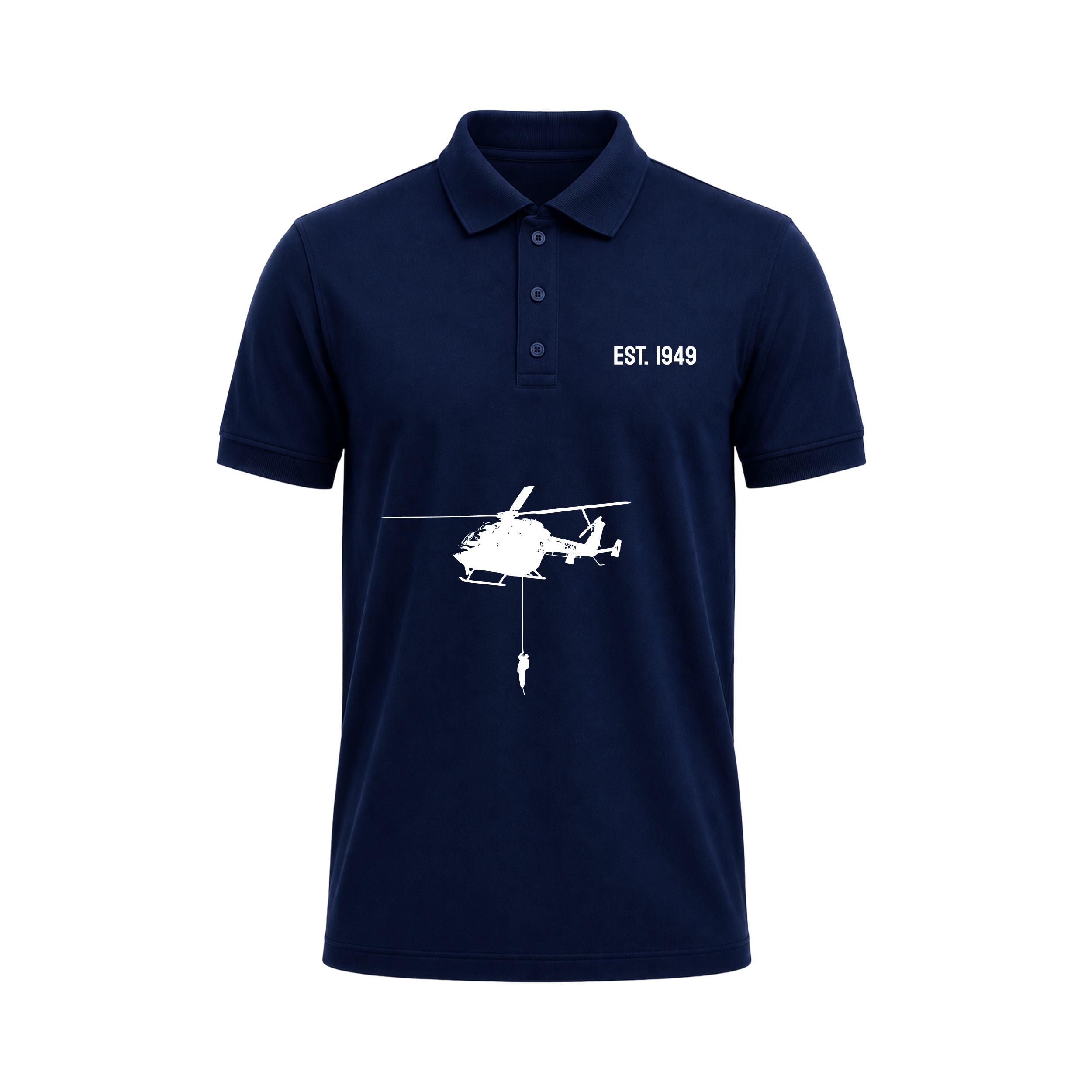 Siiege EST. 1949 Helicopter Polo T-Shirt for Men