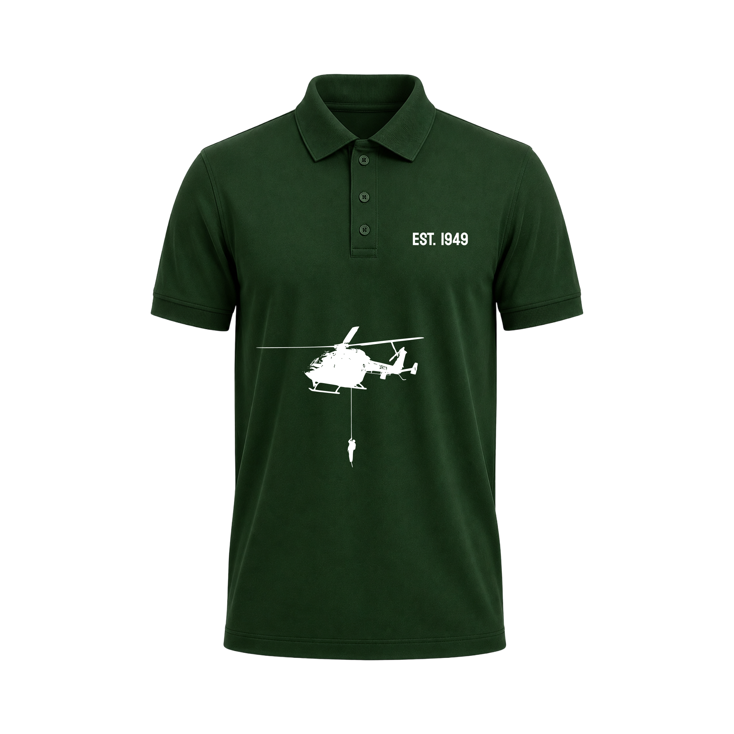Siiege EST. 1949 Helicopter Polo T-Shirt for Men