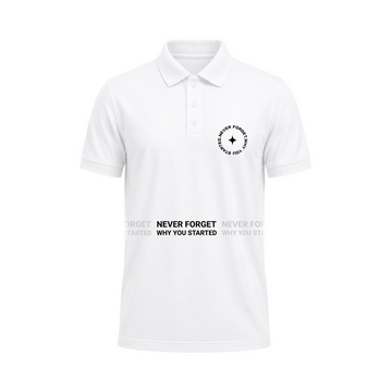 Siiege Motivational Quote Cotton Polo Tee for Men