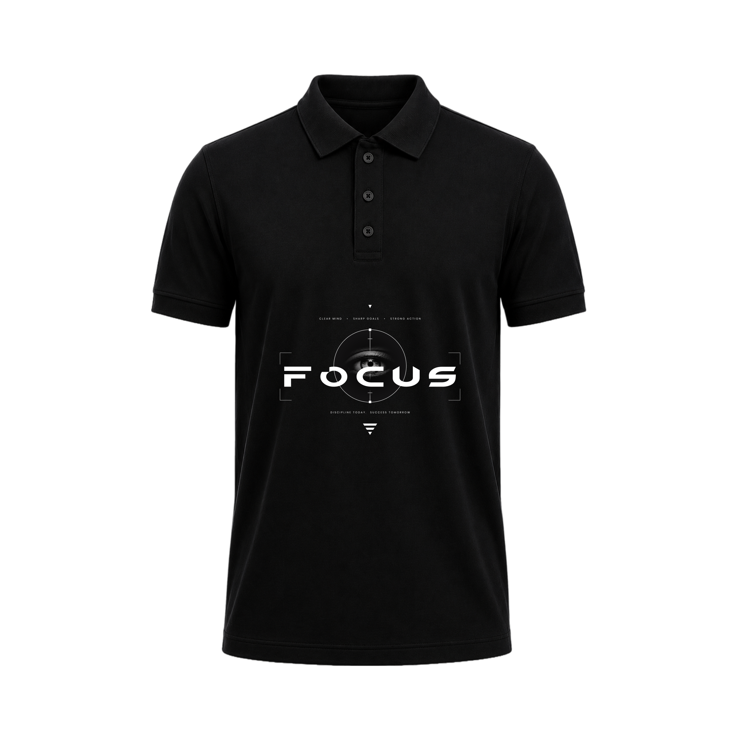 Siiege Focus Printed Cotton Polo T-Shirt for Men