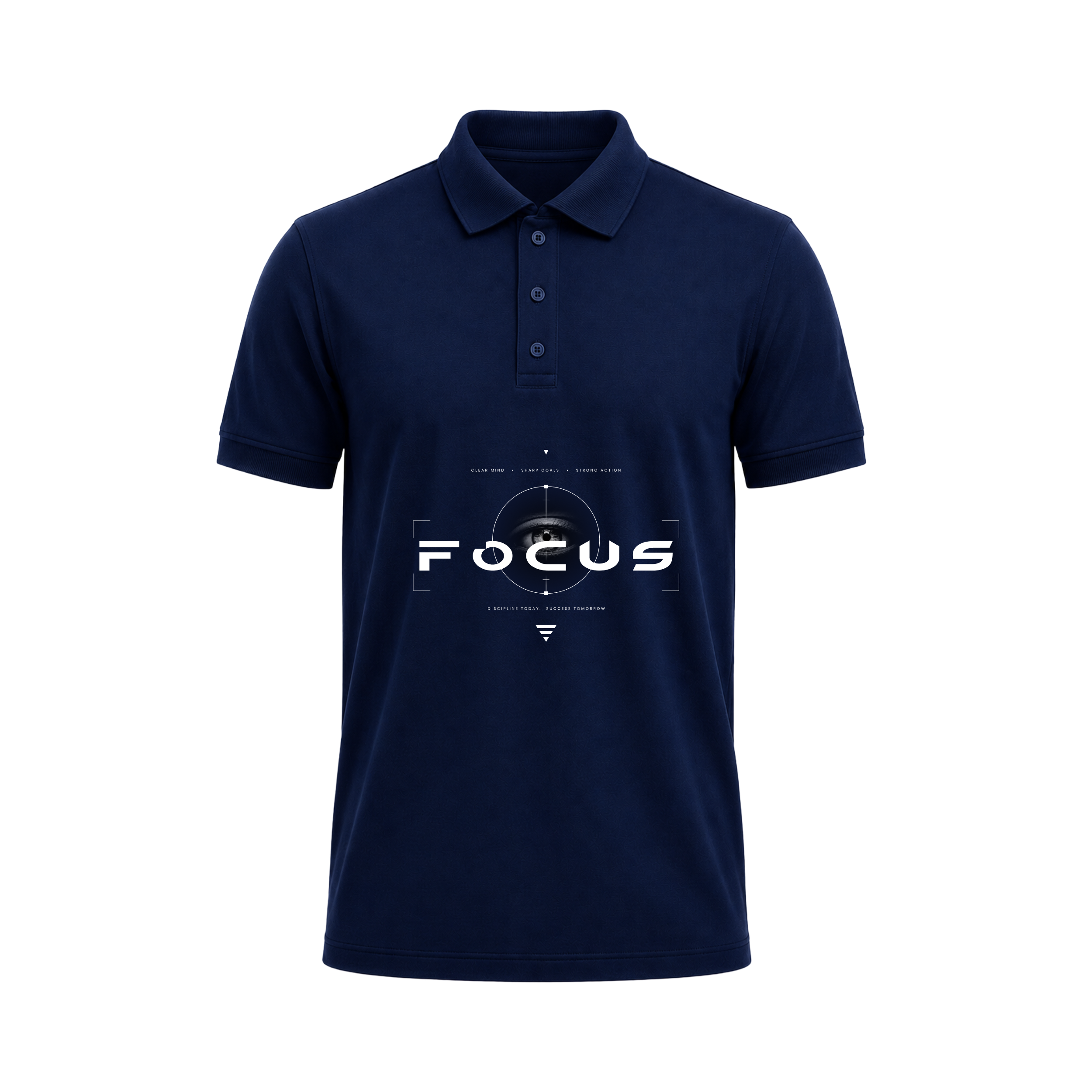 Siiege Focus Printed Cotton Polo T-Shirt for Men