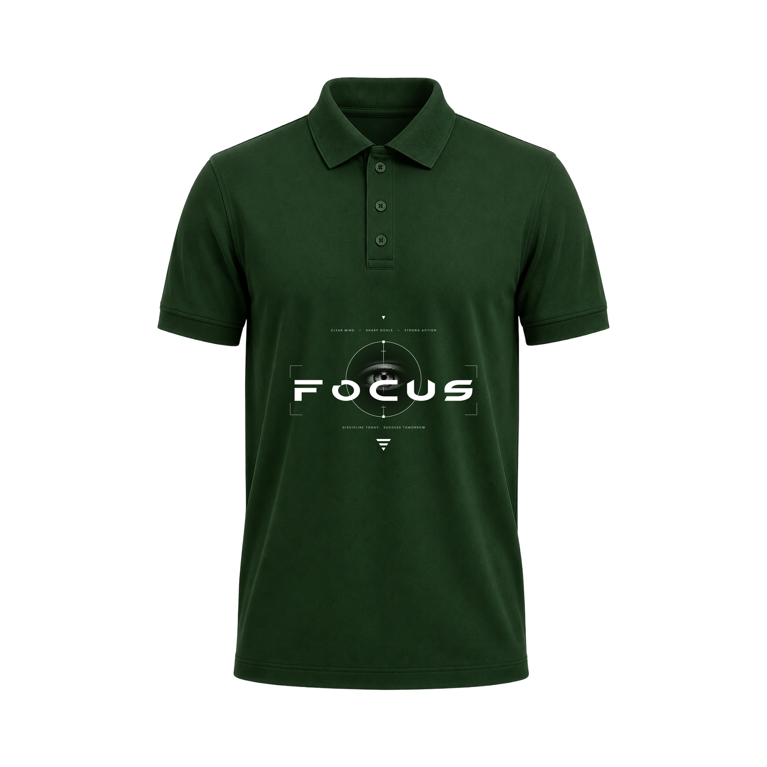 Siiege Focus Printed Cotton Polo T-Shirt for Men