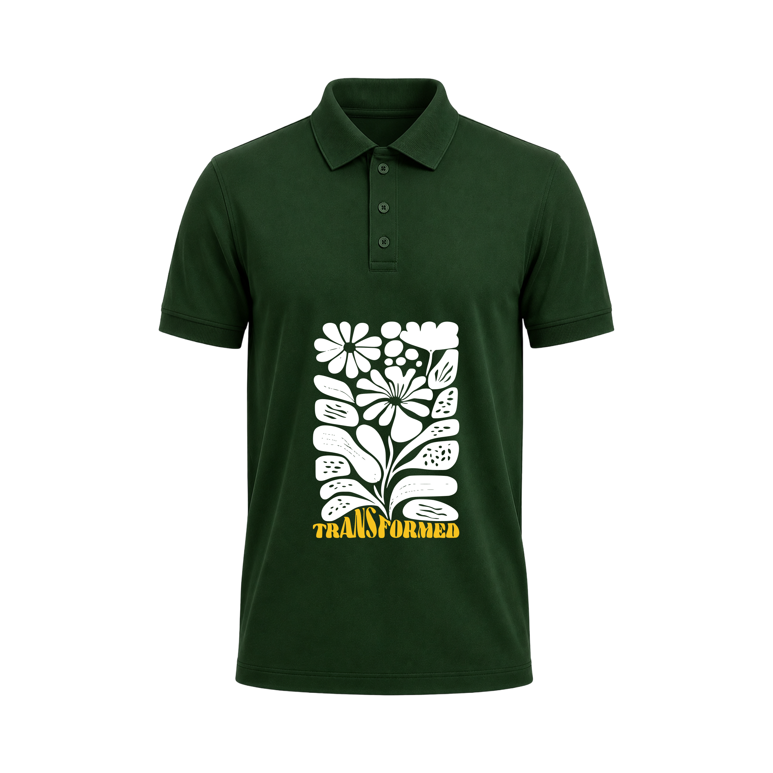 SIIEGE Retro Bloom Polo T-Shirt for Men