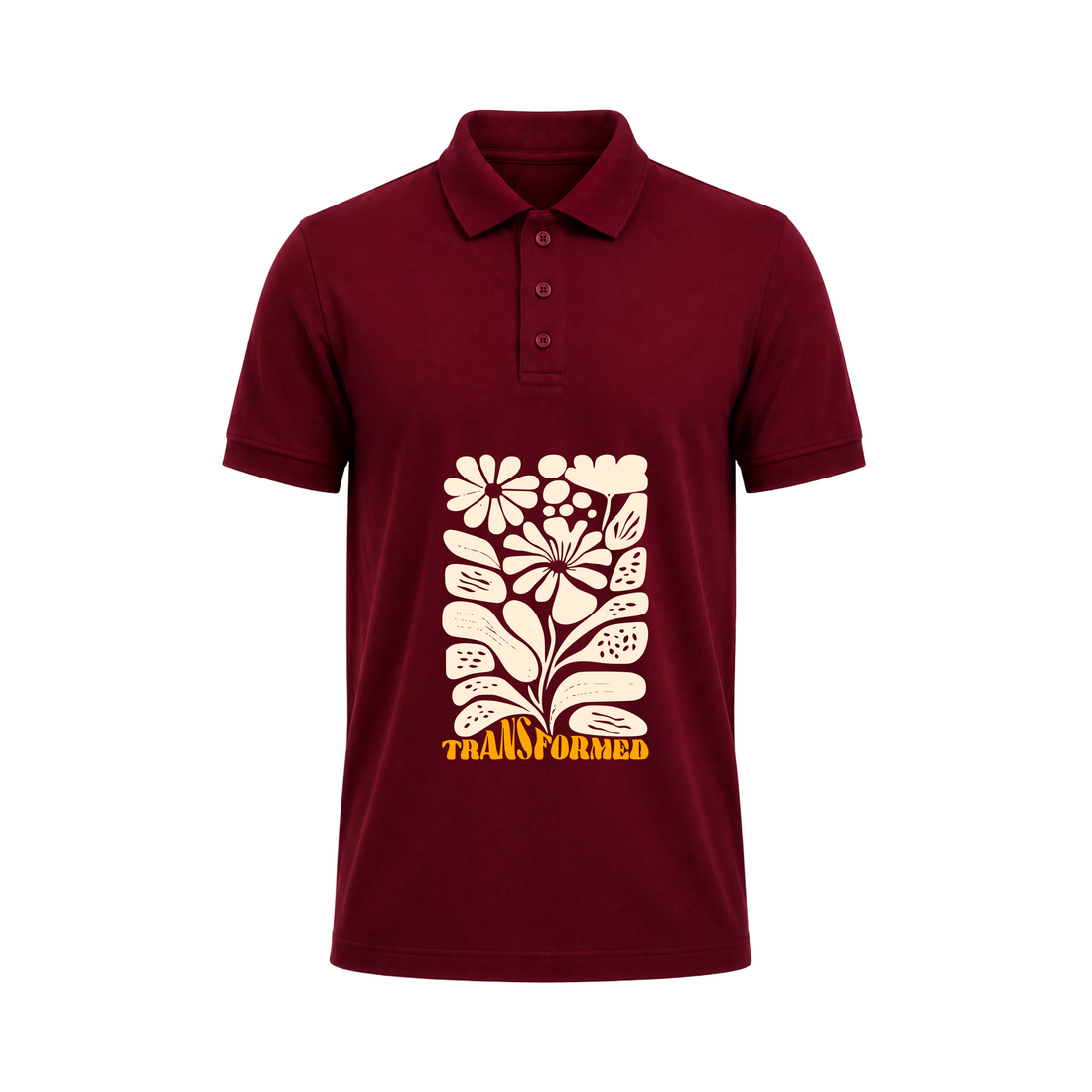 SIIEGE Retro Bloom Polo T-Shirt for Men