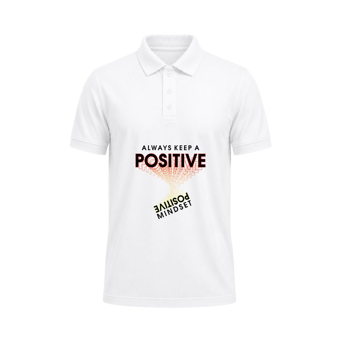 SIIEGE Positive Mindset Polo T-Shirt for Men