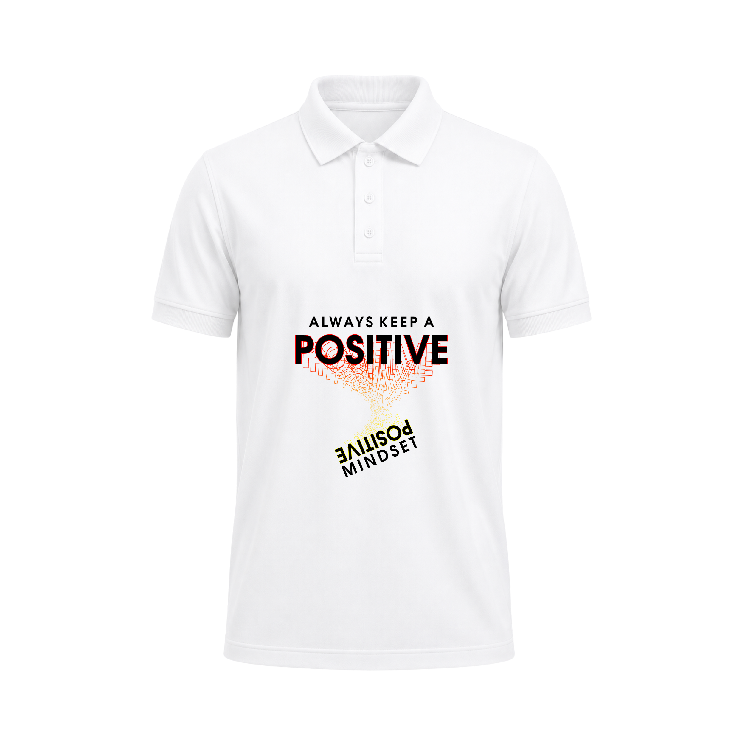 SIIEGE Positive Mindset Polo T-Shirt for Men