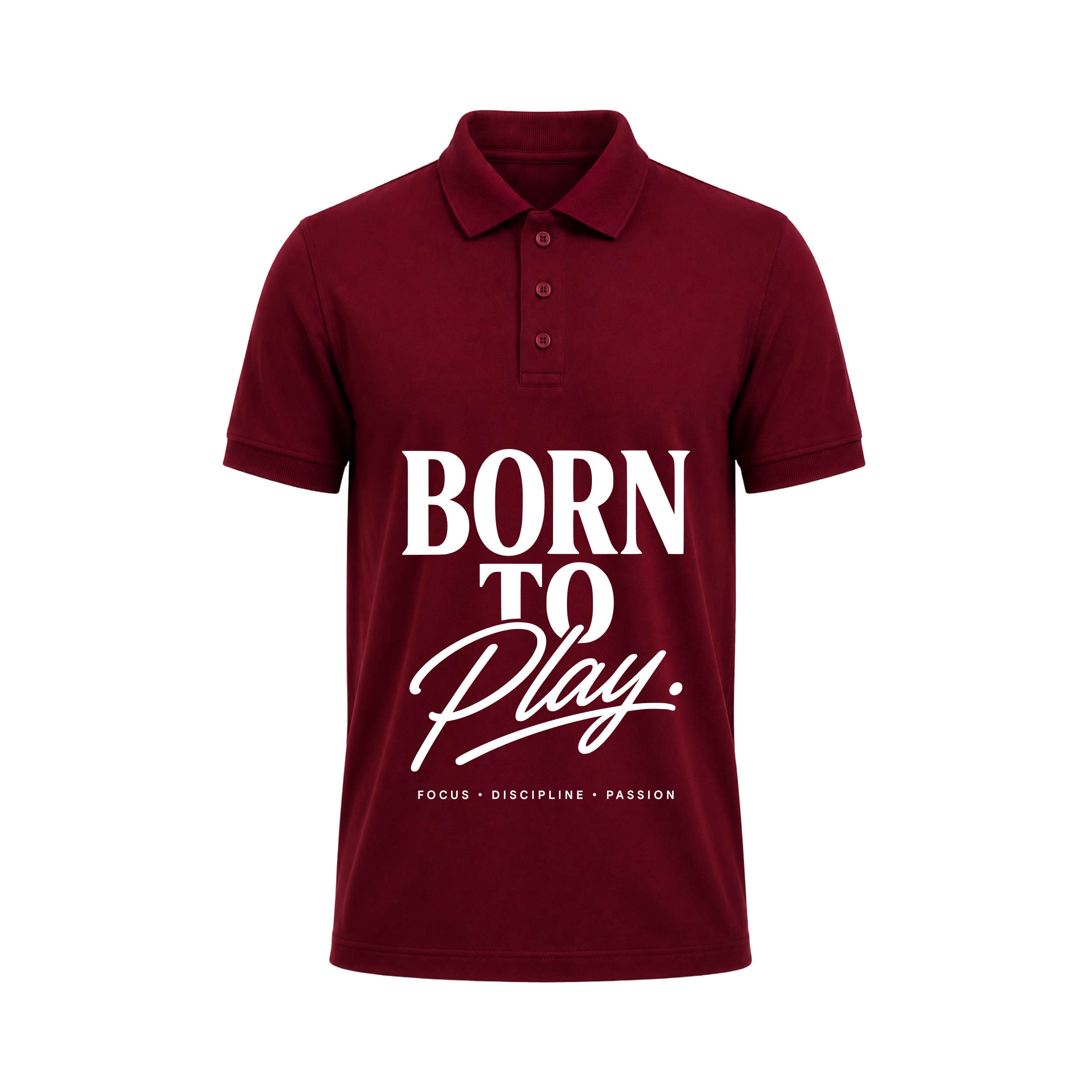 Siiege Born To Play Premium Polo T-Shirt for Men