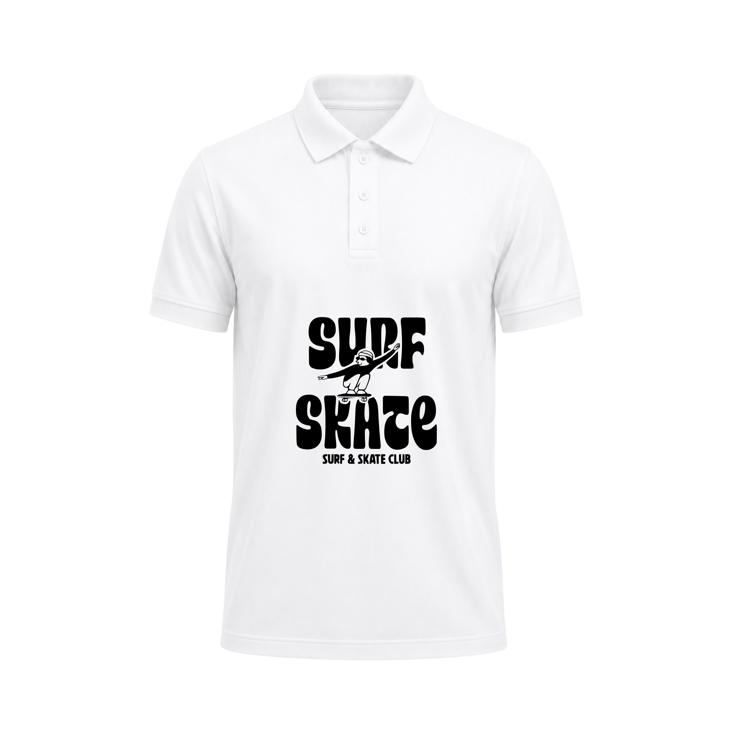 SIIEGE Surf & Skate Polo T-Shirt for Men