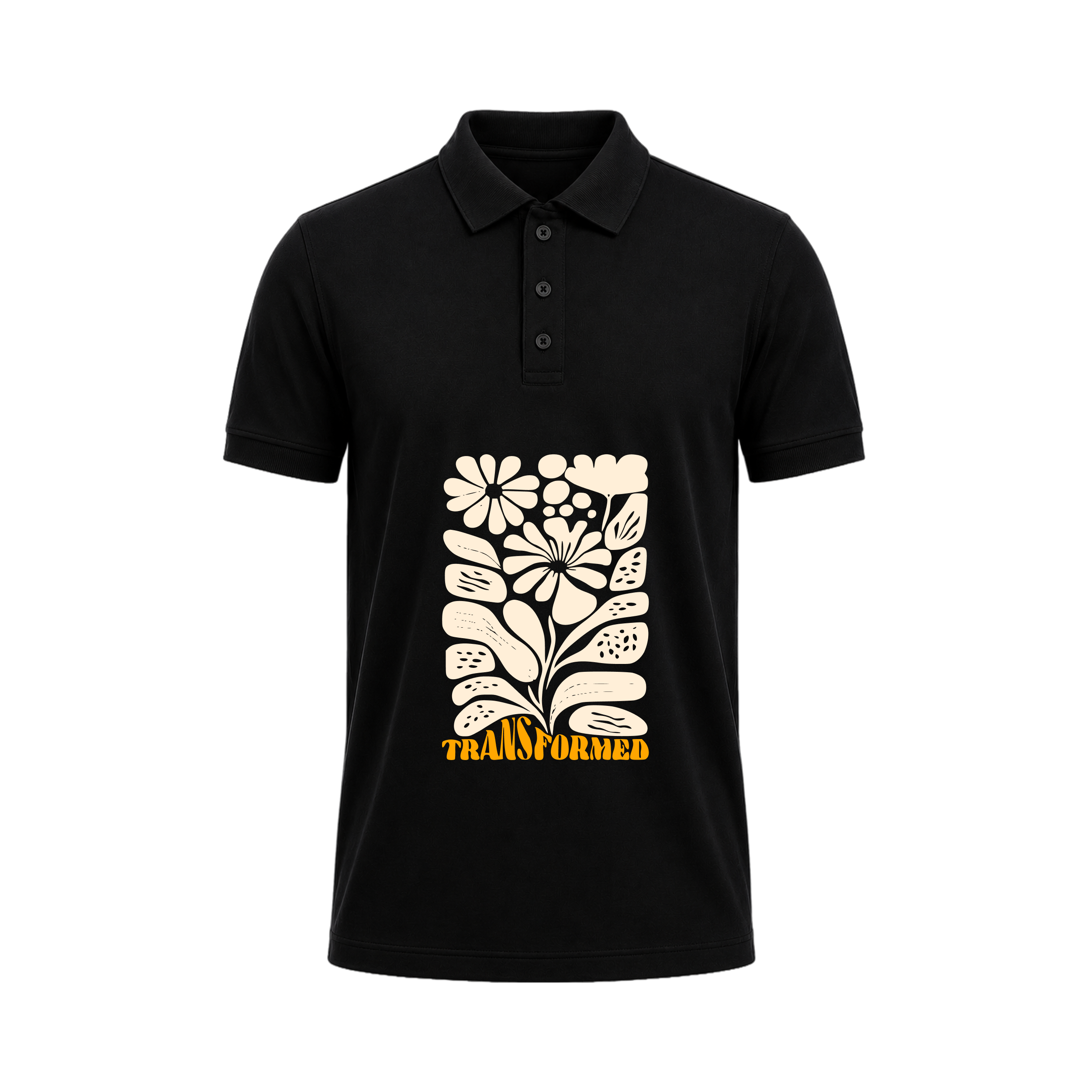 SIIEGE Retro Bloom Polo T-Shirt for Men