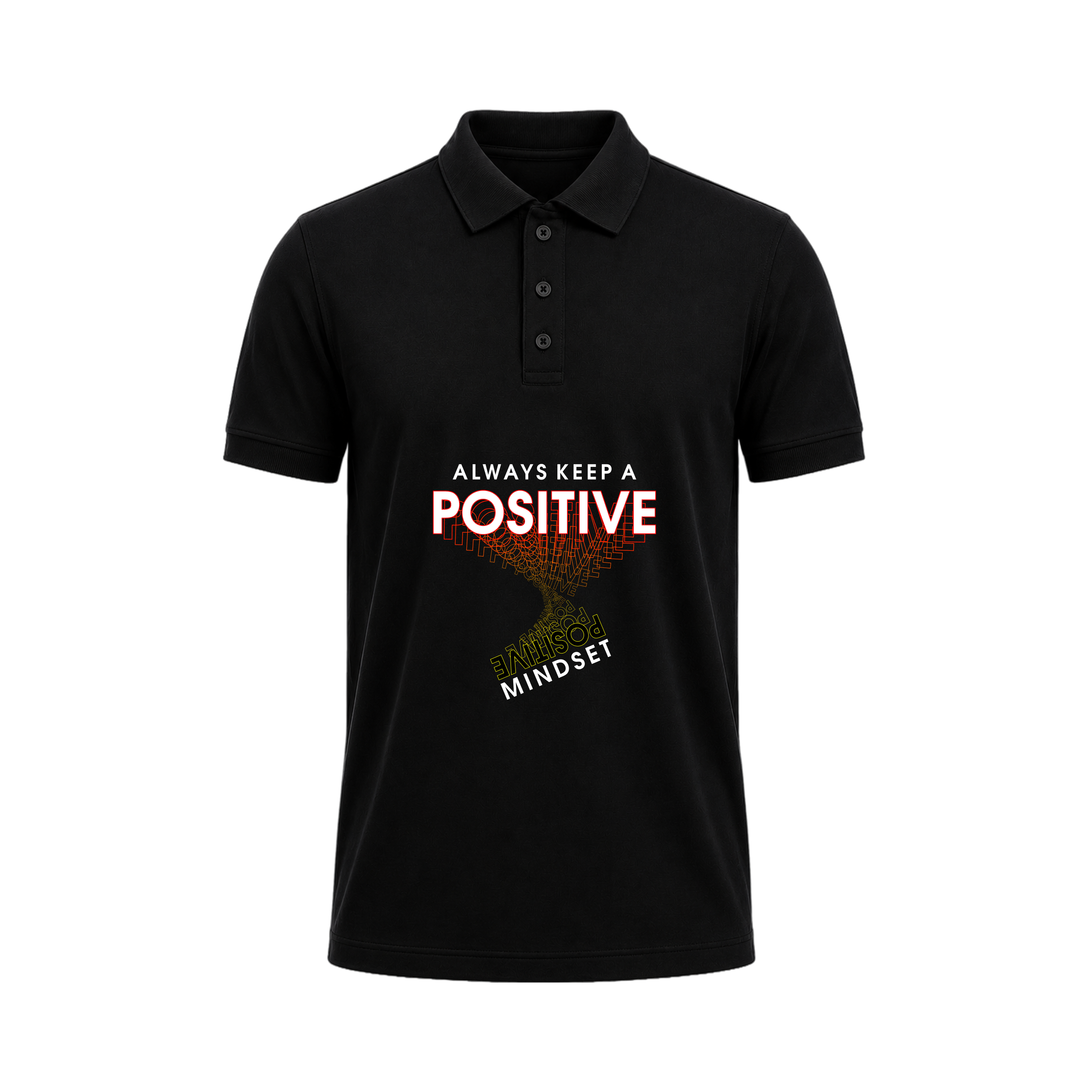 SIIEGE Positive Mindset Polo T-Shirt for Men
