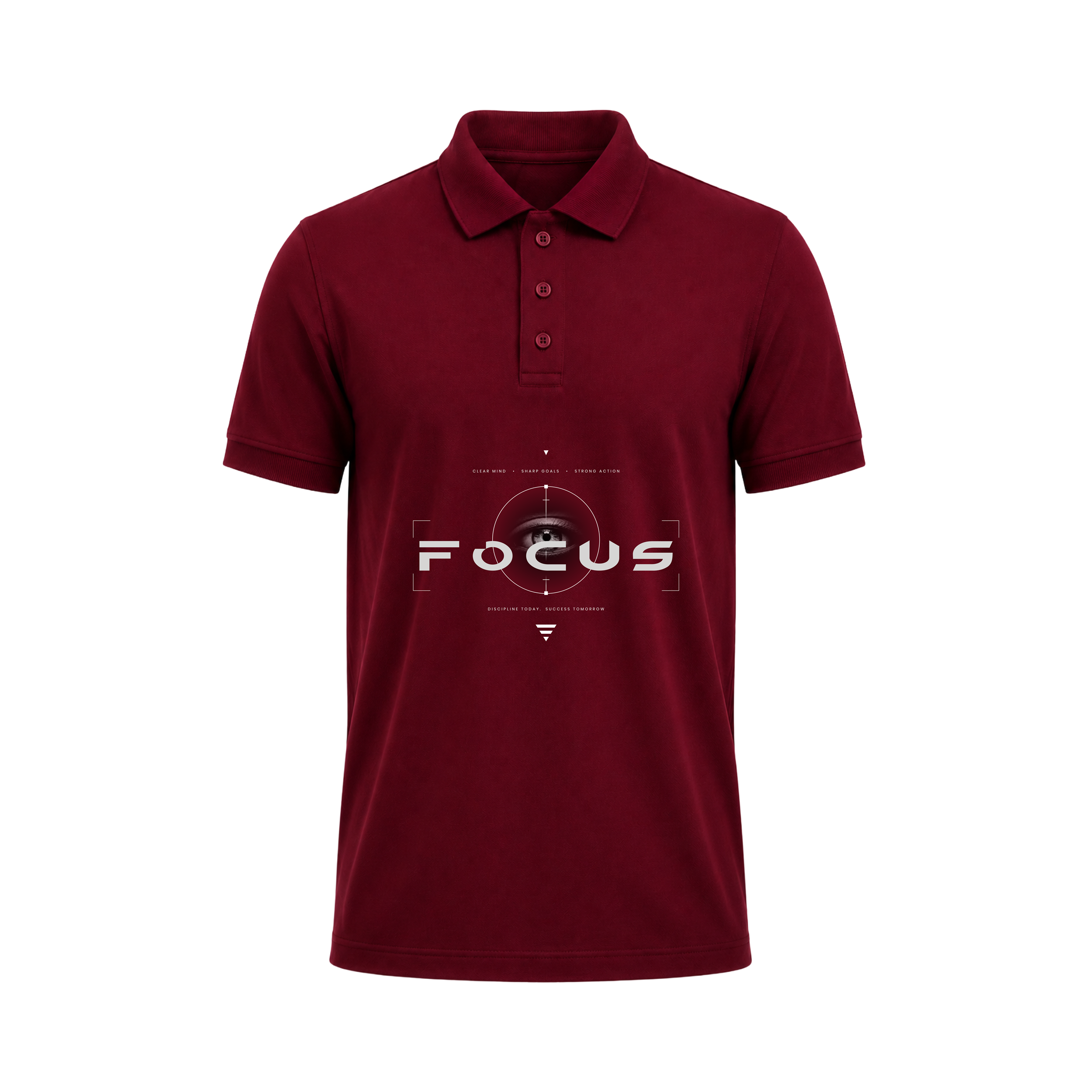 Siiege Focus Printed Cotton Polo T-Shirt for Men