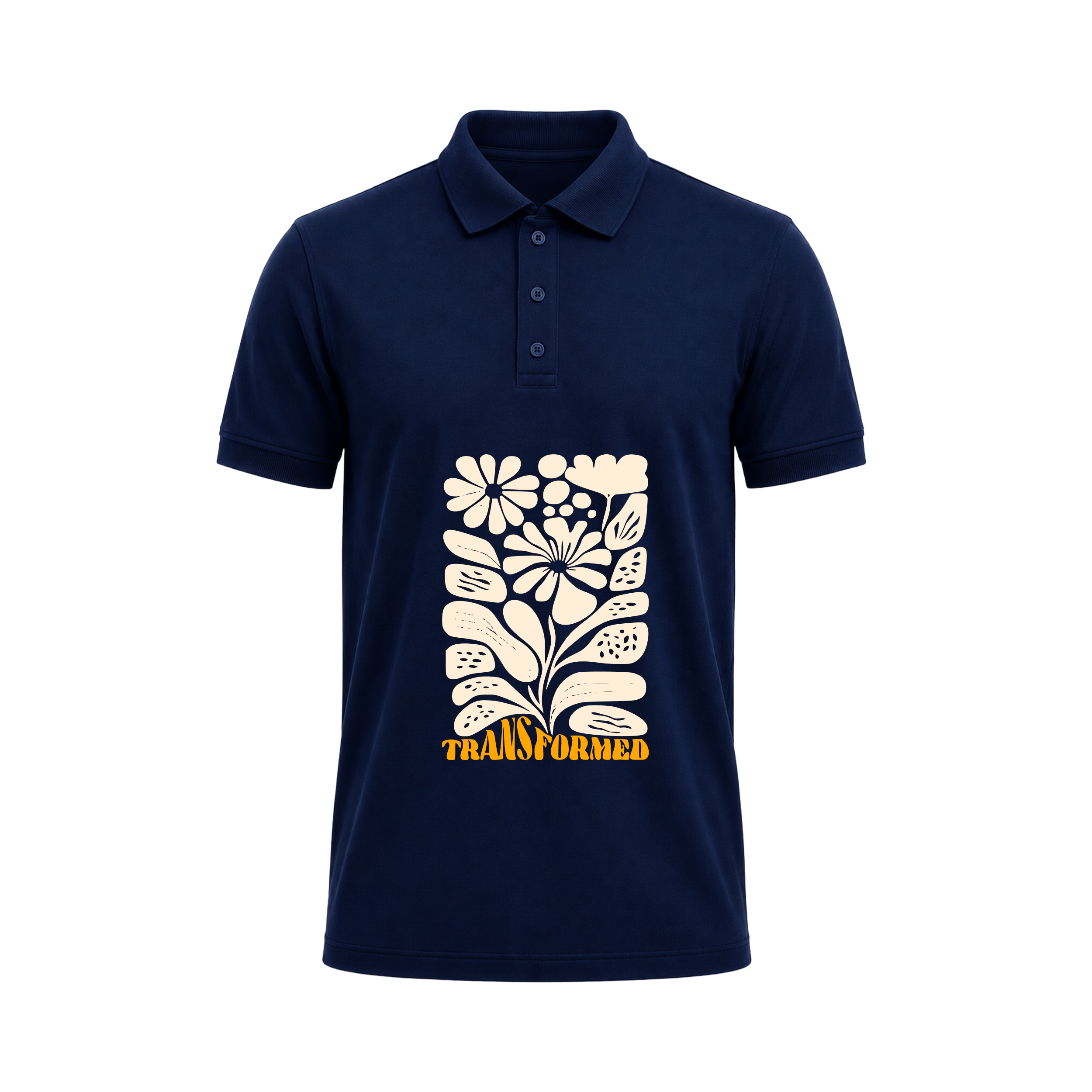 SIIEGE Retro Bloom Polo T-Shirt for Men