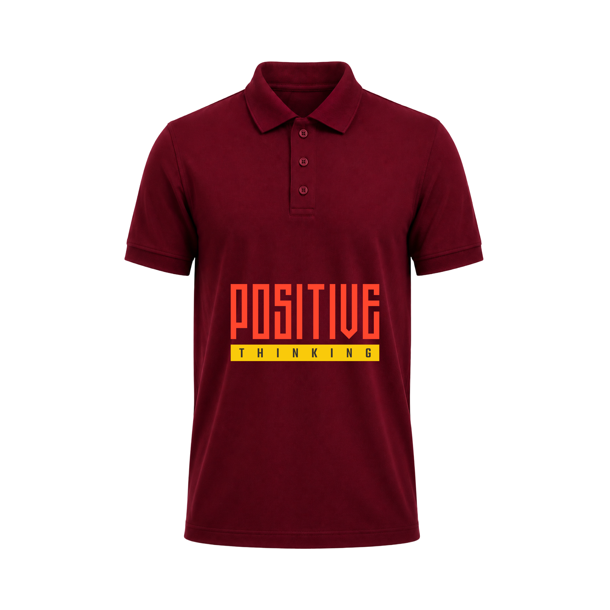 SIIEGE Positive Thinking Polo T-Shirt For Men