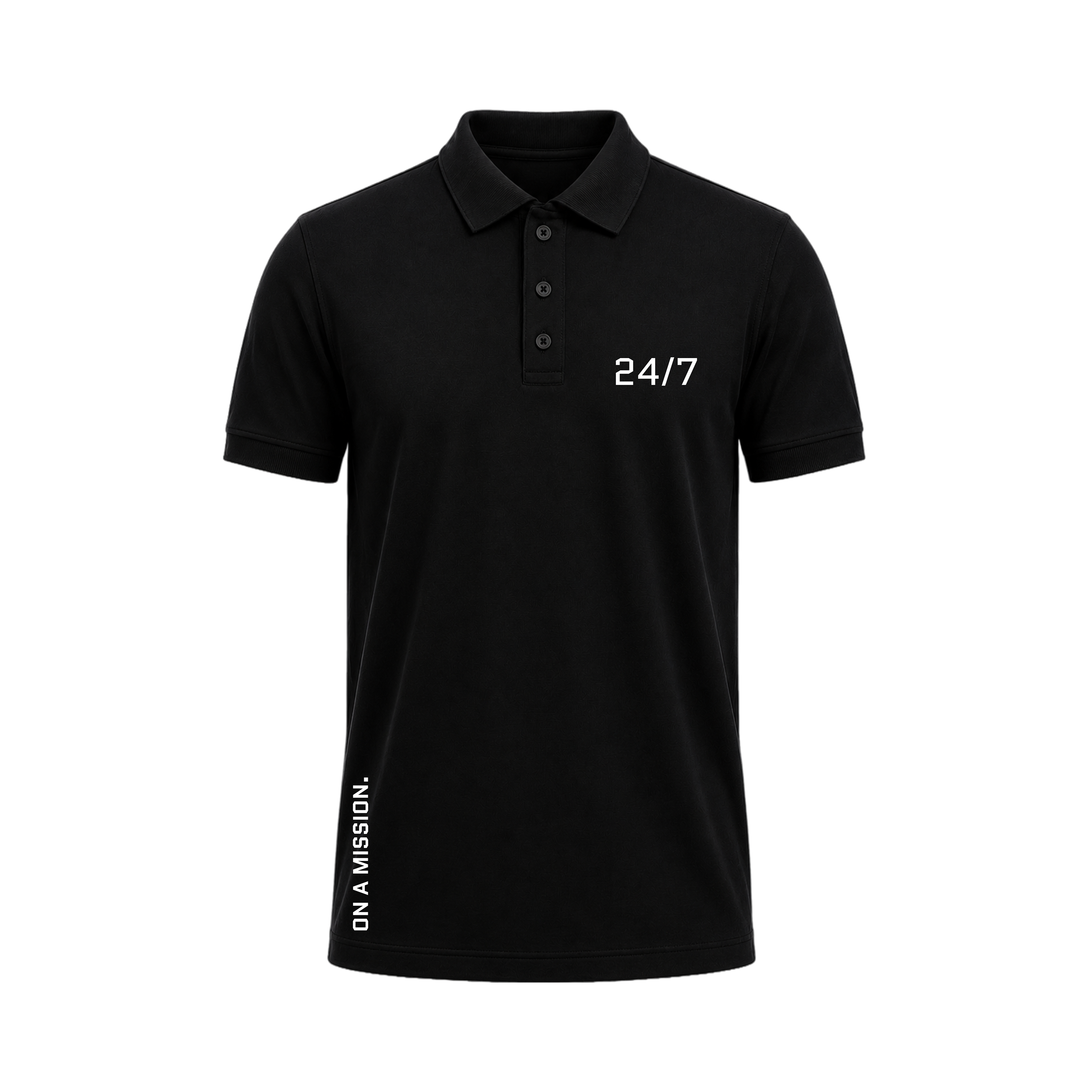 Siiege 24/7 On A Mission Polo Cotton T-Shirt for Men