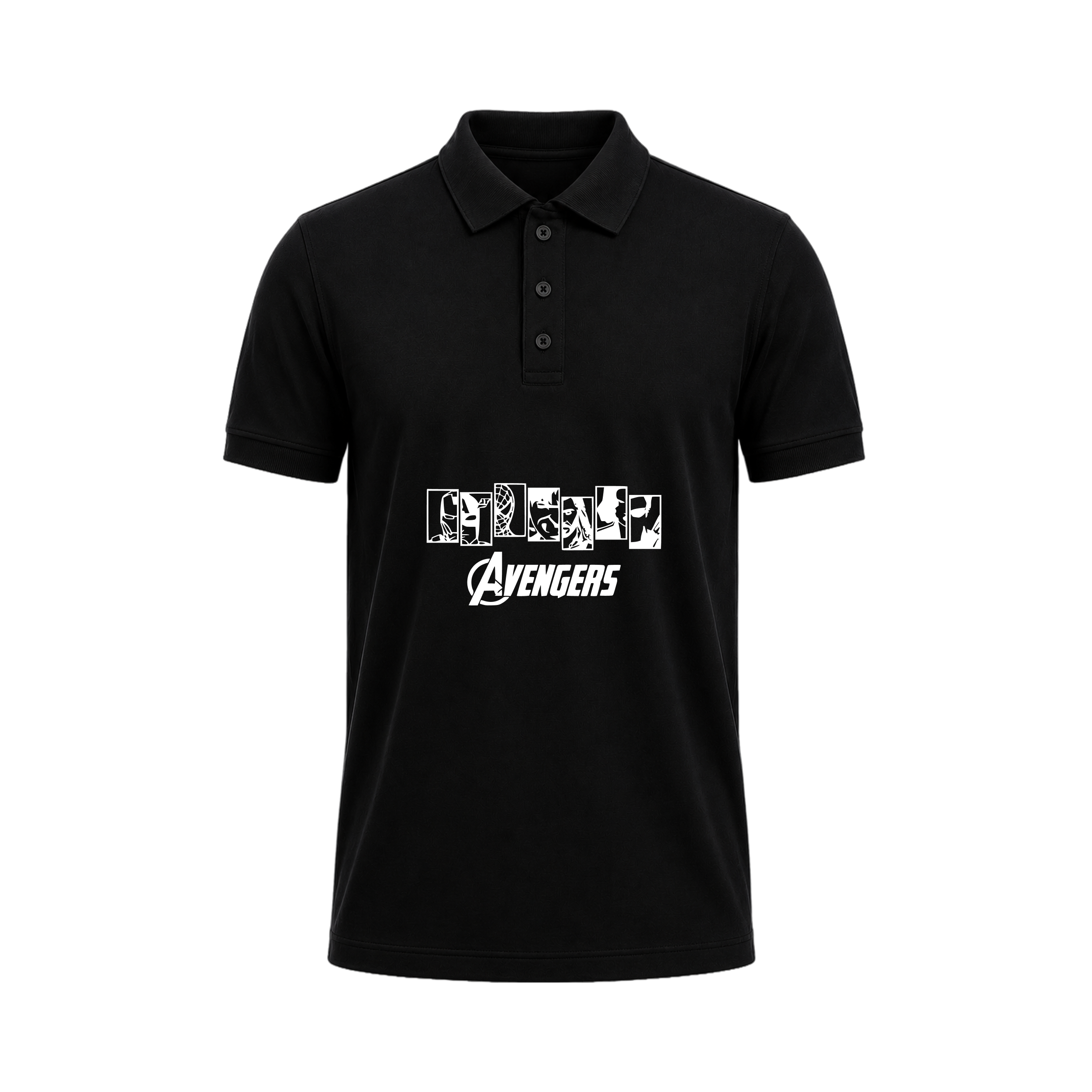 SIIEGE Avengers Superhero Polo T-Shirt for Men