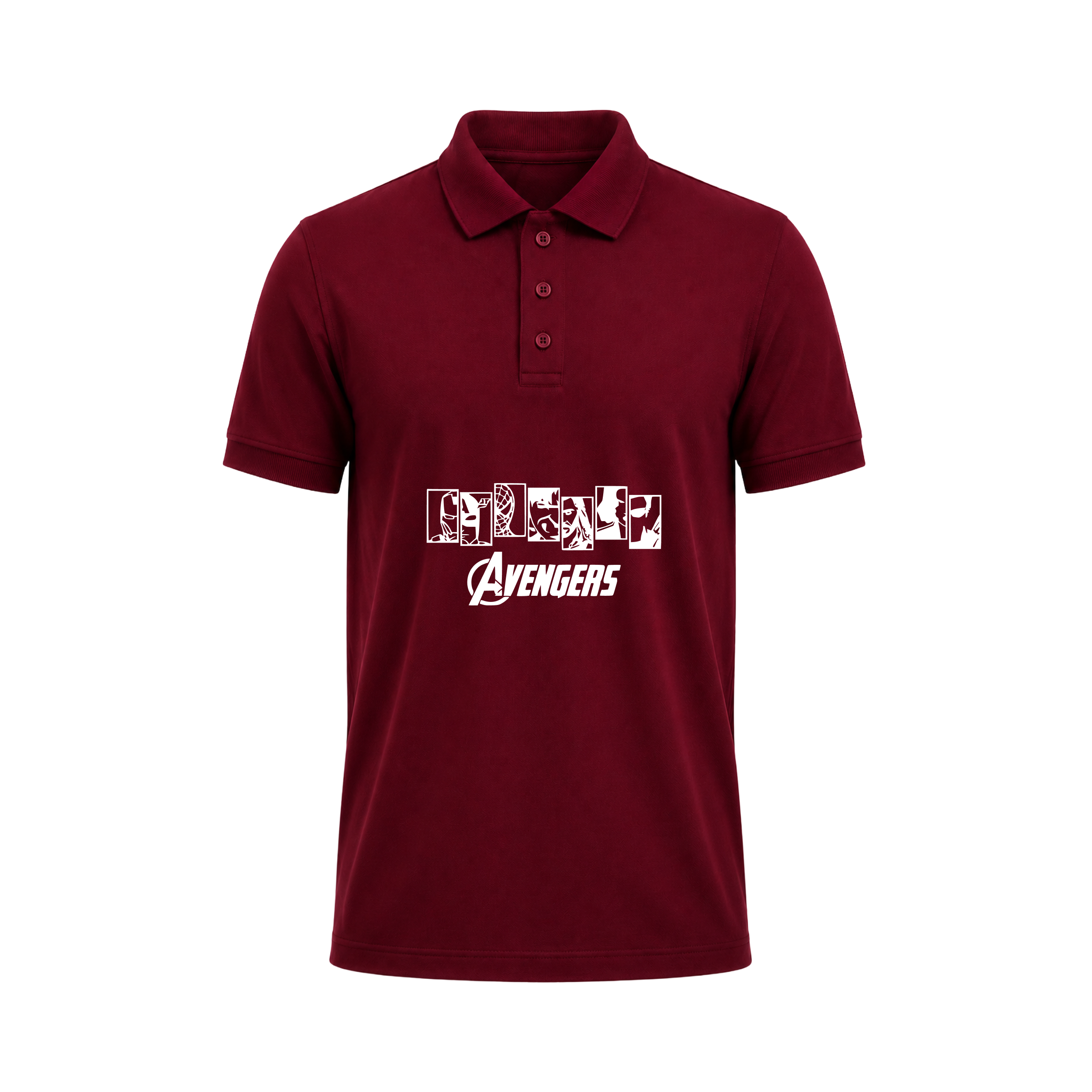 SIIEGE Avengers Superhero Polo T-Shirt for Men
