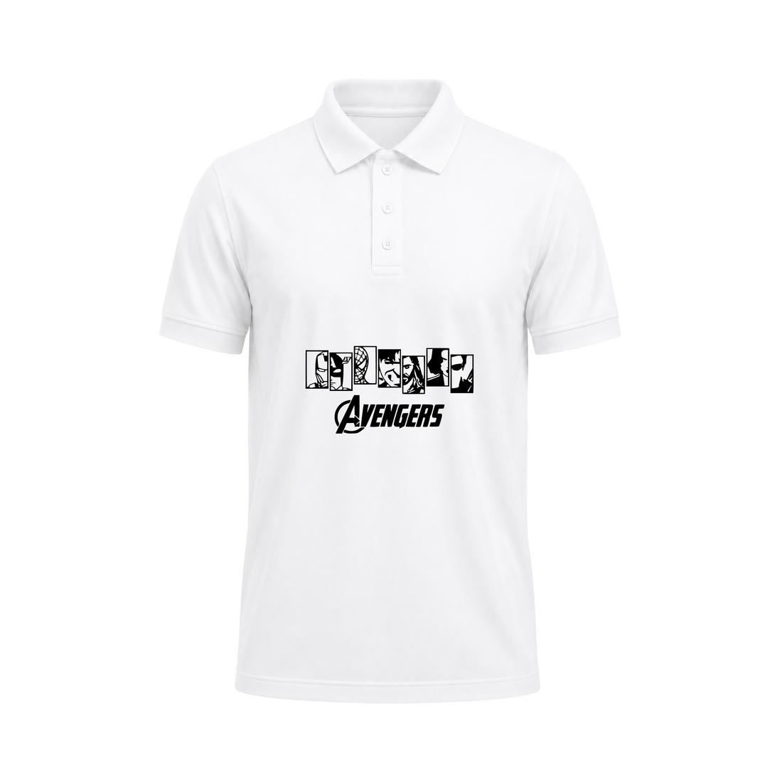 SIIEGE Avengers Superhero Polo T-Shirt for Men