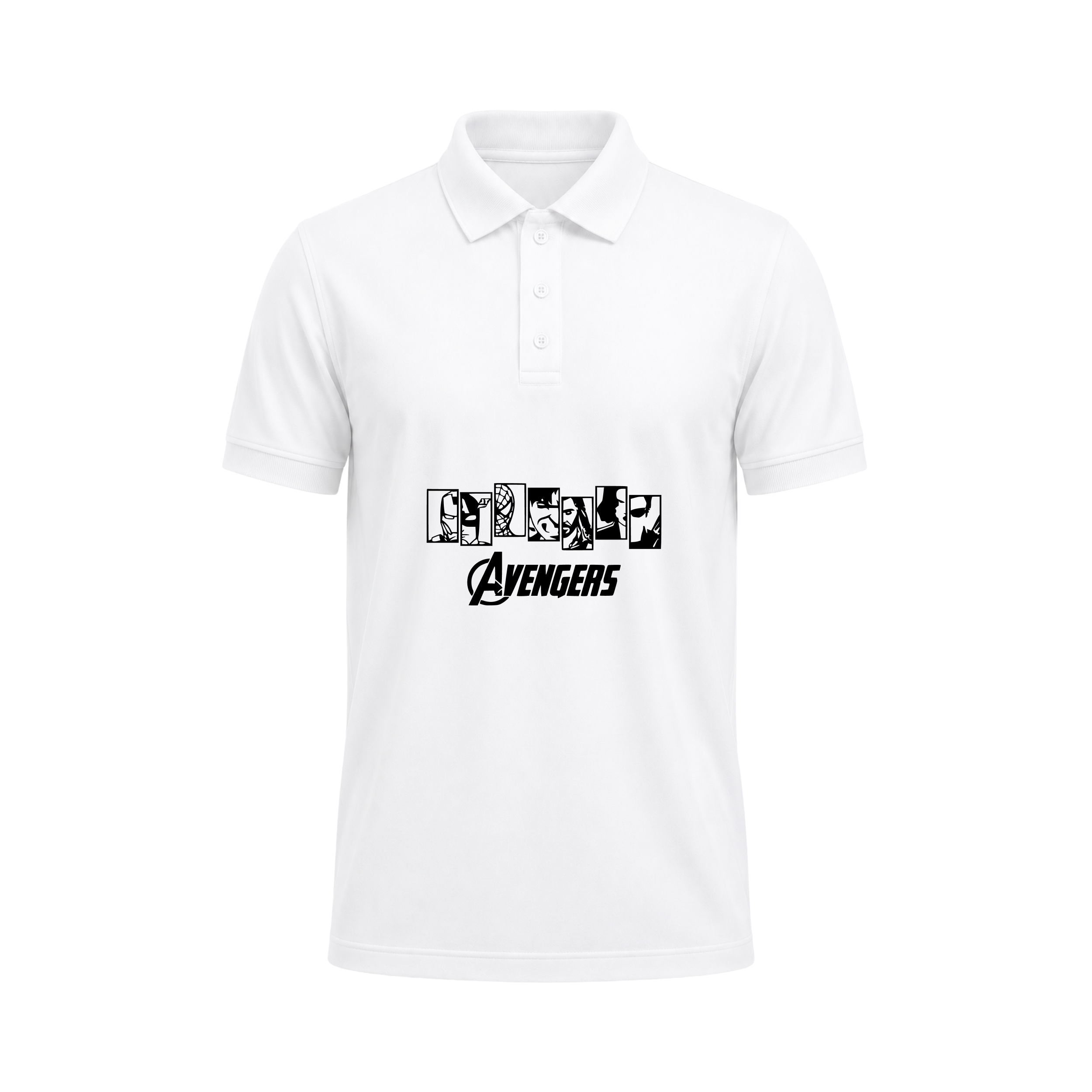 SIIEGE Avengers Superhero Polo T-Shirt for Men