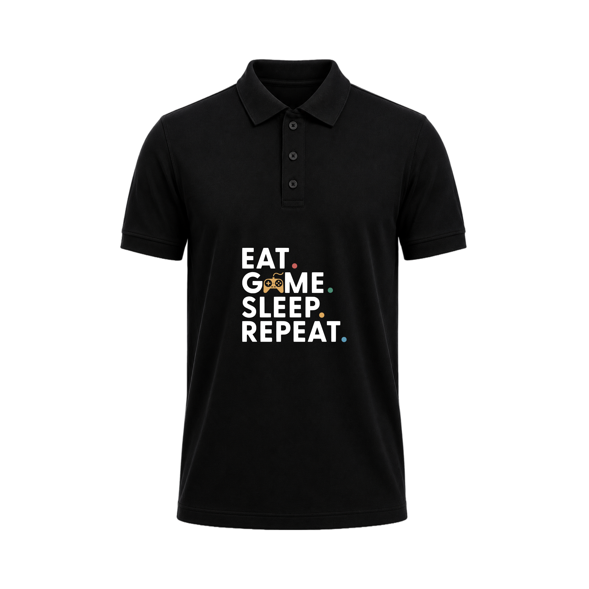 SIIEGE Vintage Gamer Lifestyle Polo T-Shirt for Men