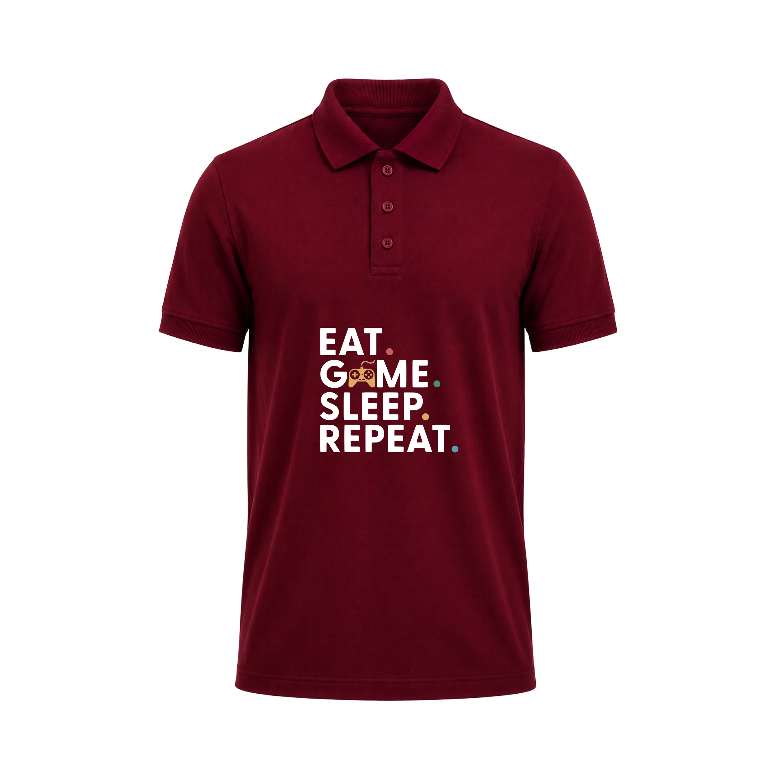 SIIEGE Vintage Gamer Lifestyle Polo T-Shirt for Men