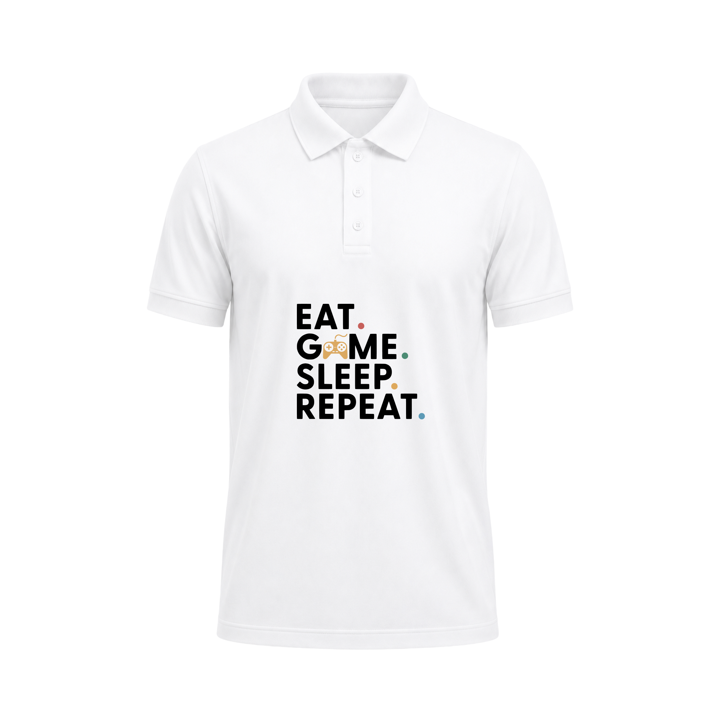 SIIEGE Vintage Gamer Lifestyle Polo T-Shirt for Men