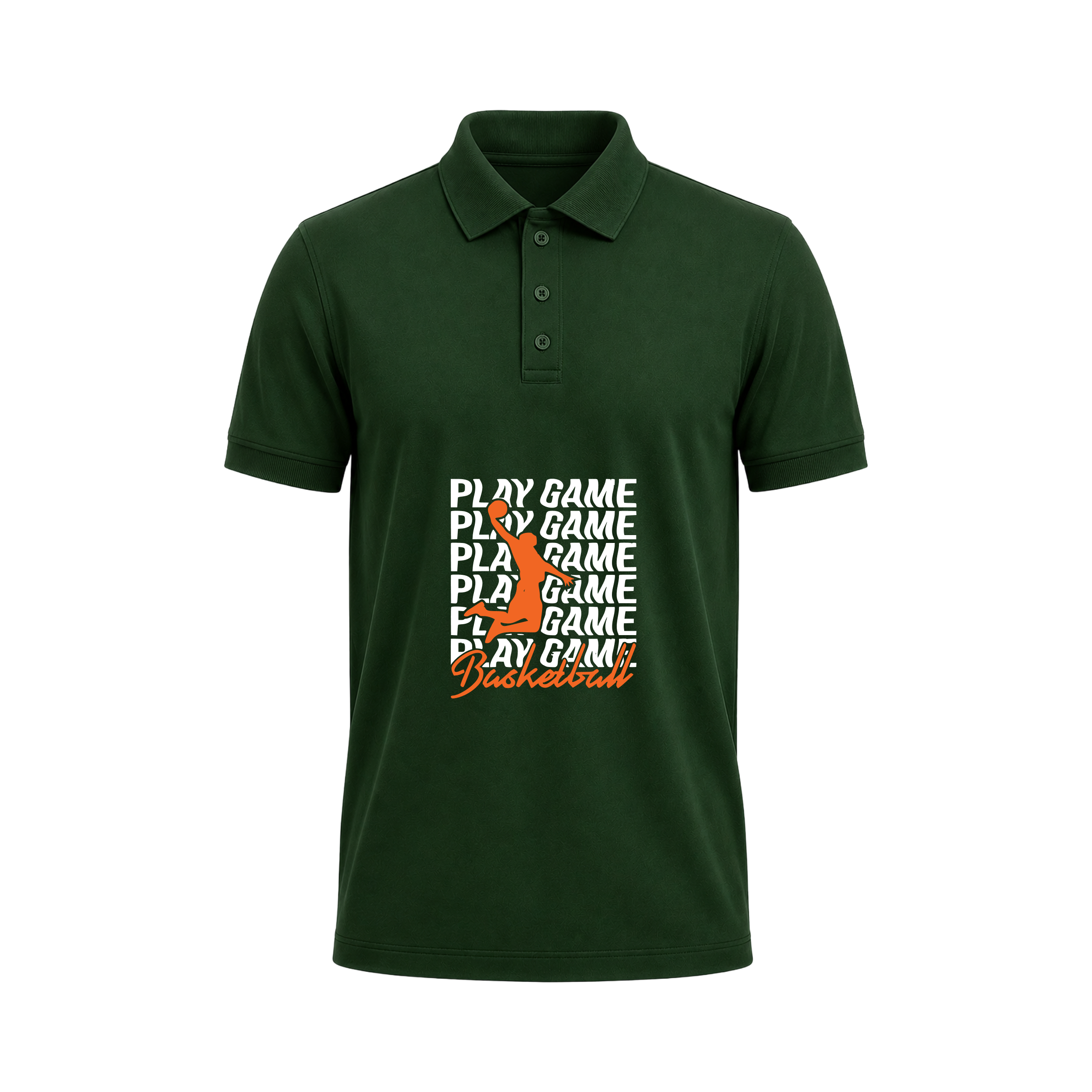 SIIEGE Play Game Basketball Sports Polo T-Shirt for Men
