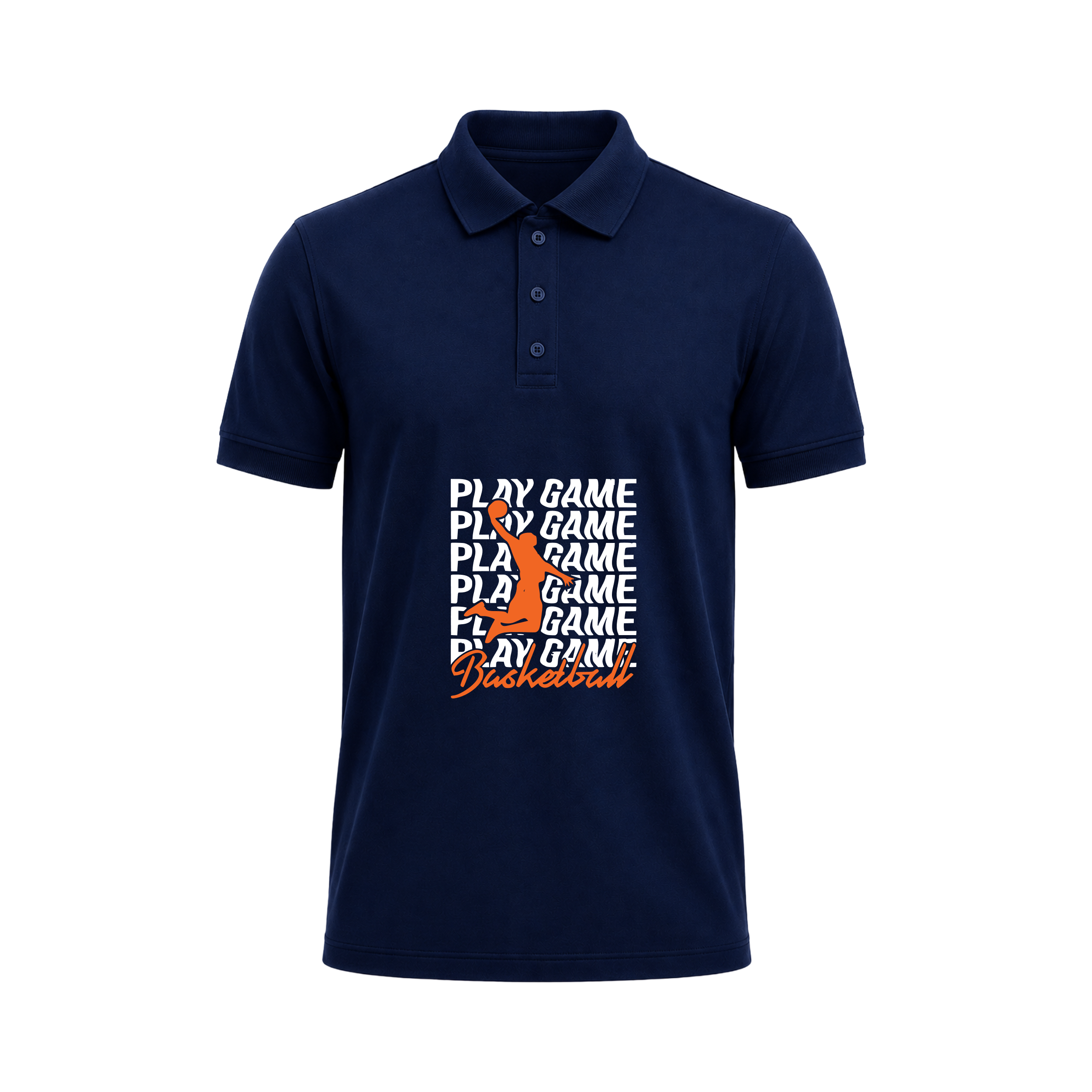 SIIEGE Play Game Basketball Sports Polo T-Shirt for Men