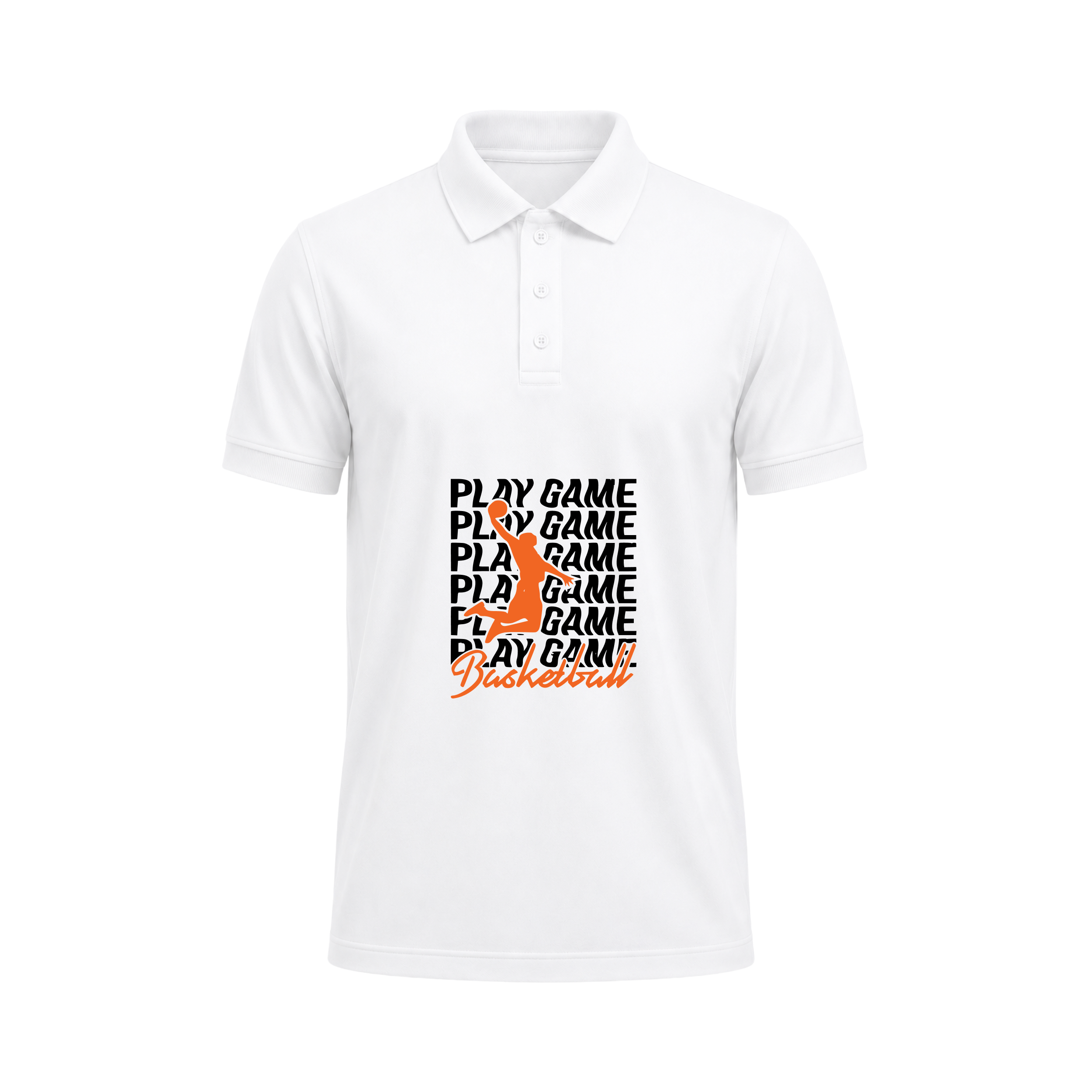 SIIEGE Play Game Basketball Sports Polo T-Shirt for Men