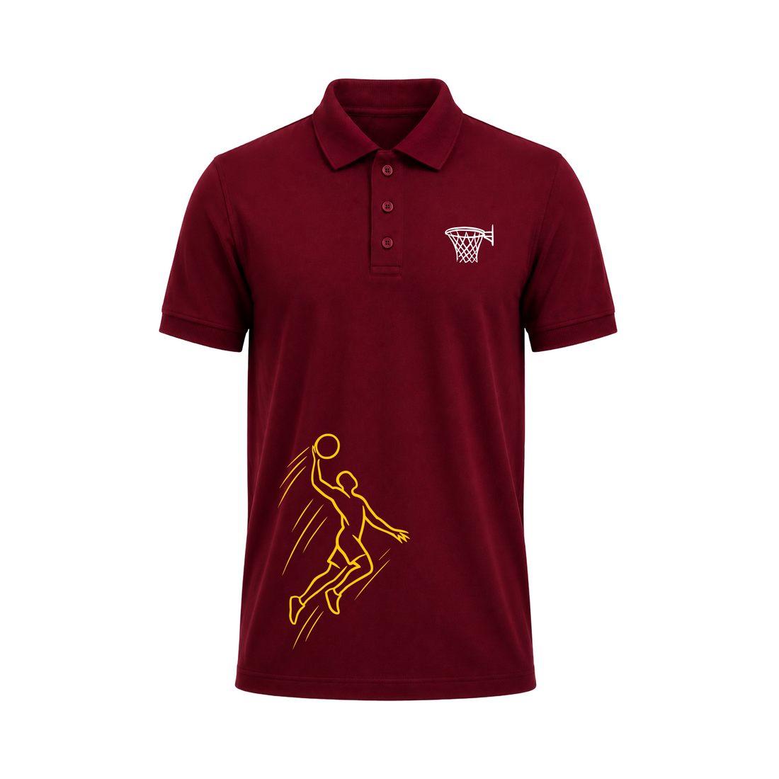 SIIEGE Trendy Athletic Half Sleeve Collar T-Shirt for Men
