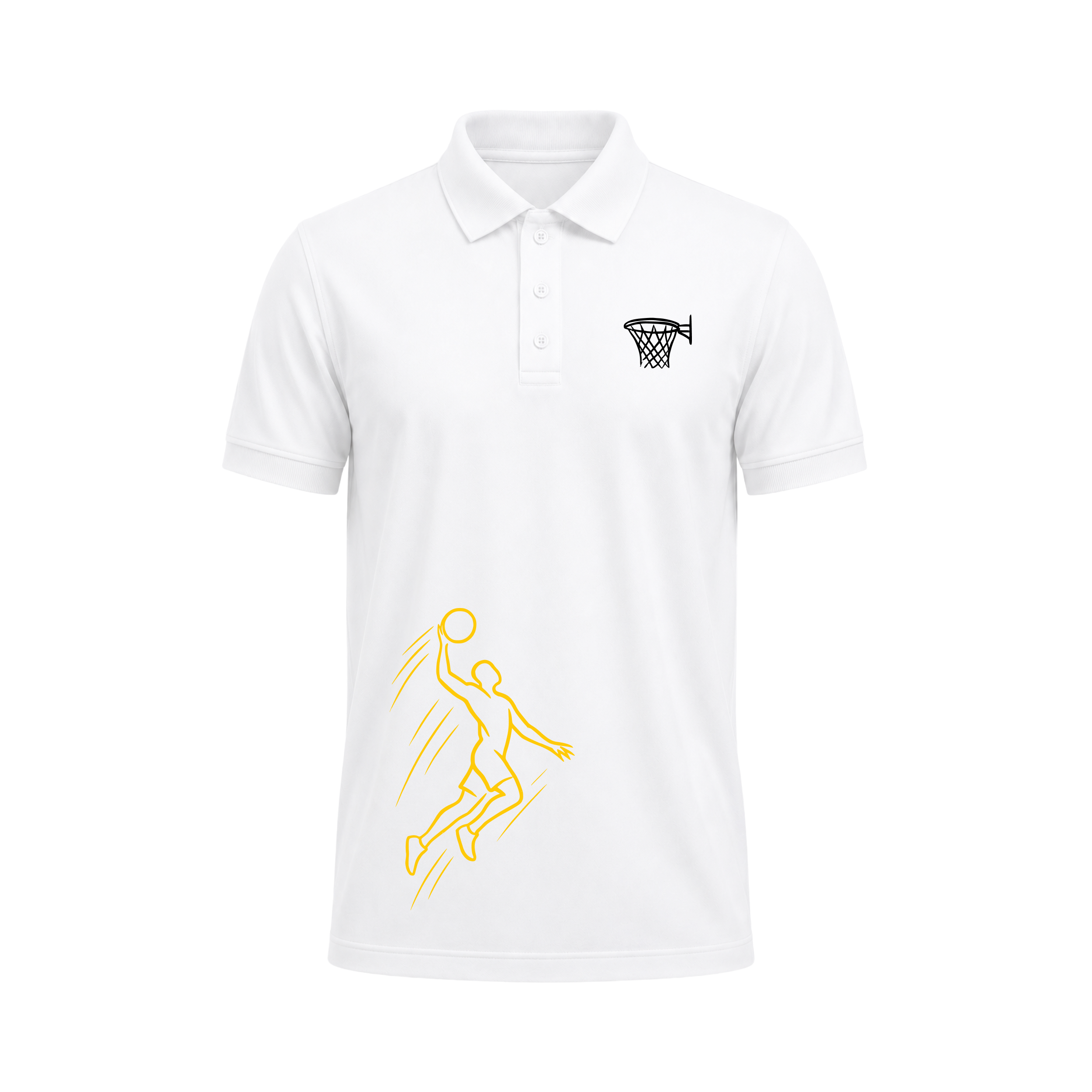 SIIEGE Trendy Athletic Half Sleeve Collar T-Shirt for Men