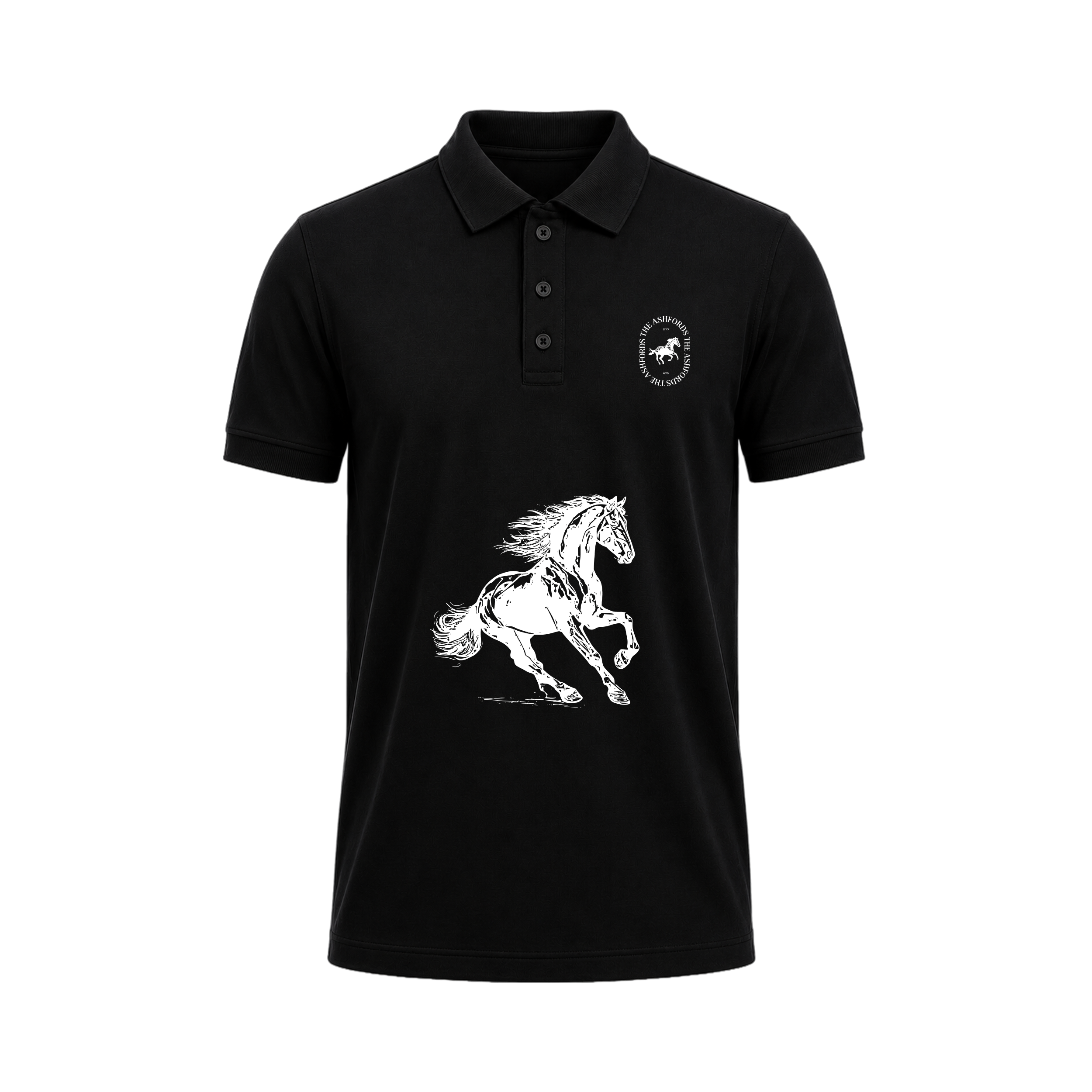 SIIEGE Midnight Horse Polo T-Shirt for Men